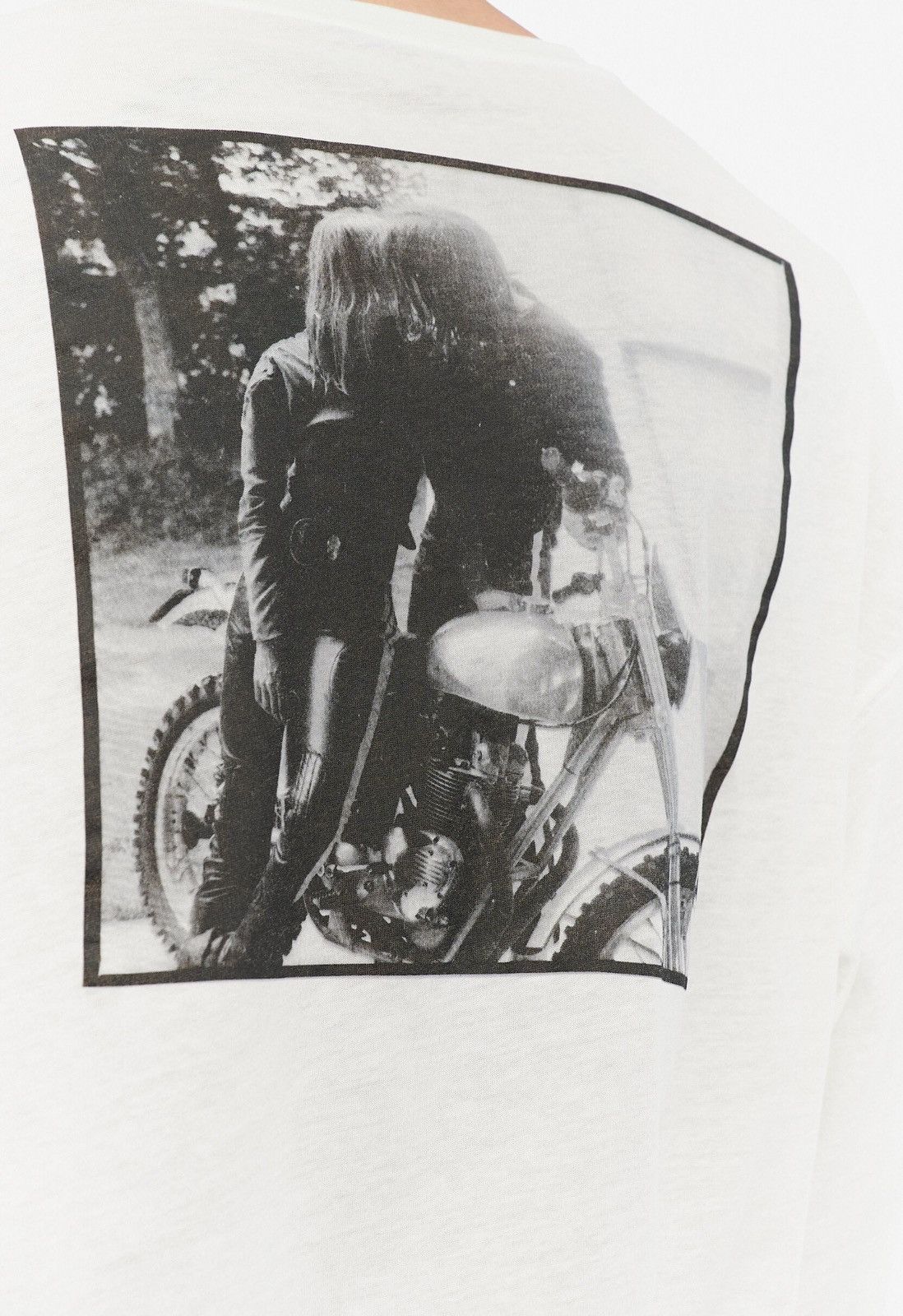 Ann Demeulemeester Last Ann Demeulemeester Emil “Bike” Print Long T-Shirt Size US XL / EU 56 / 4 - 3 Thumbnail