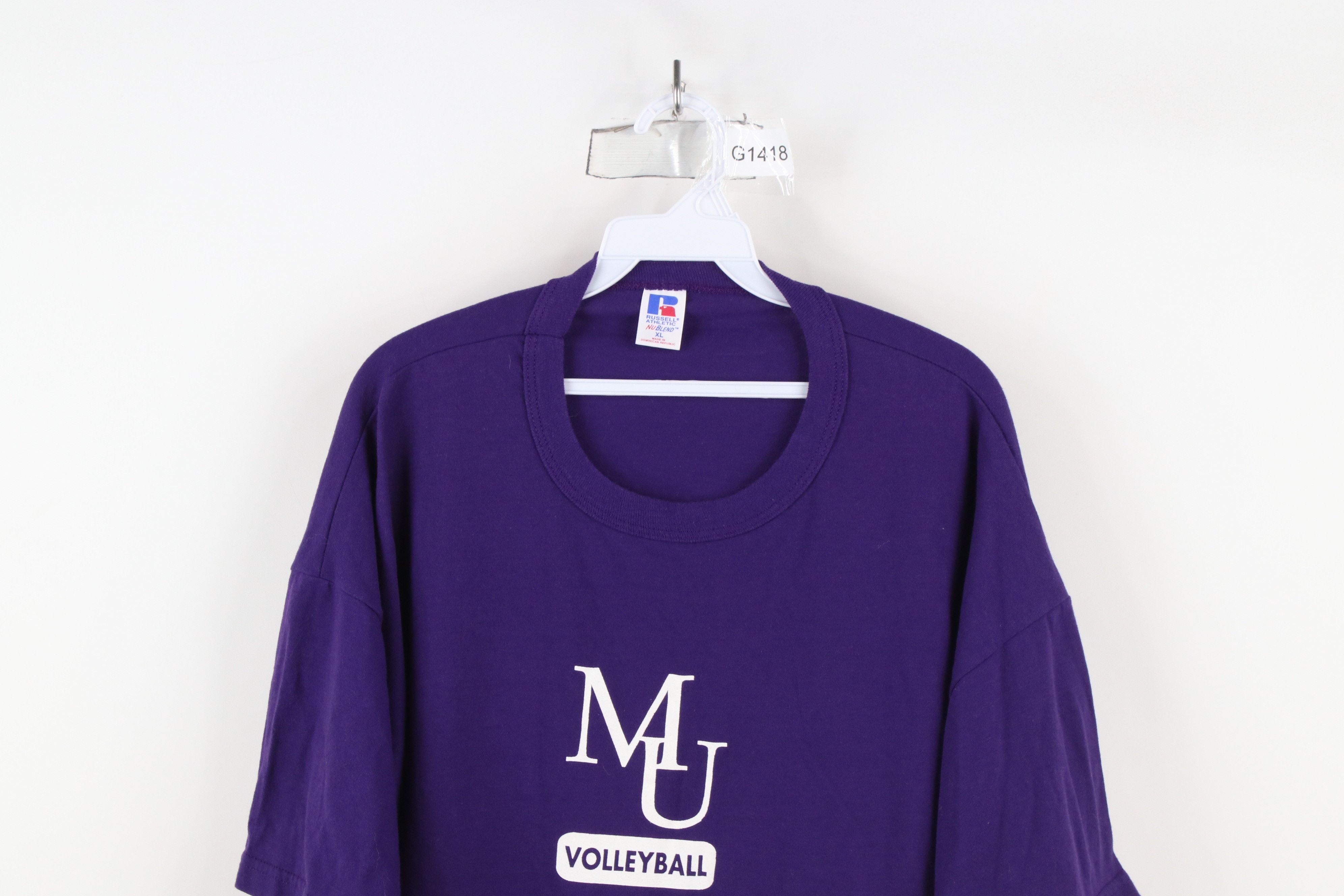 Russell Athletic × Vintage Vintage 90s Russell Athletic University Volleyball T-Shirt Size US XL / EU 56 / 4 - 2 Thumbnail