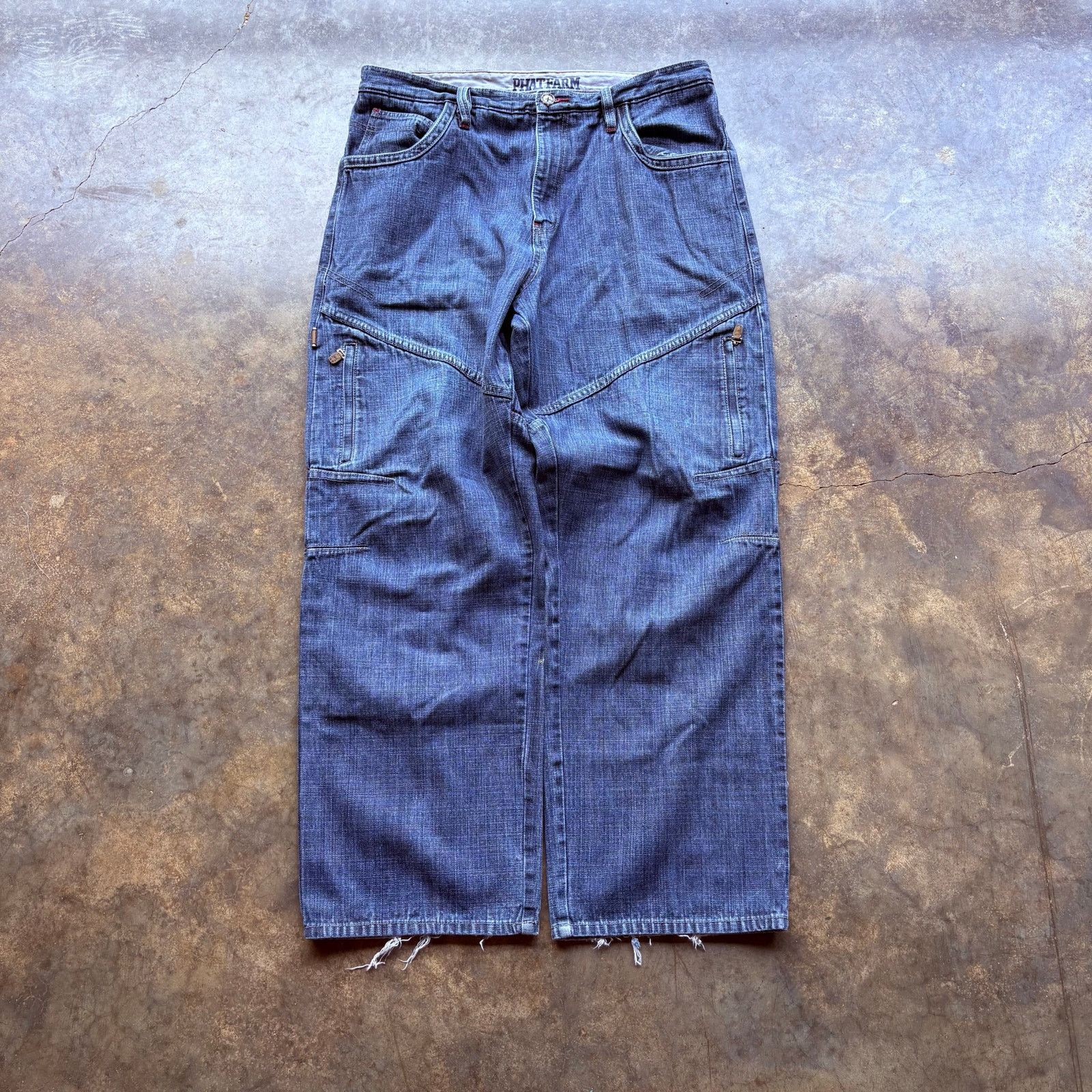 Phat Farm Crazy Vintage Baggy Y2K PHAT FARM Skater Jeans Size US 36 / EU 52 - 3 Thumbnail