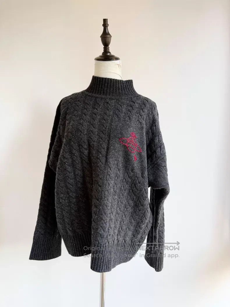 Vivienne Westwood Vivienne Westwood Gray cable-knit sweater Size ONE SIZE - 1 Thumbnail