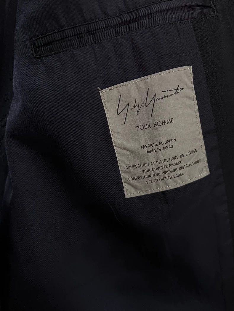 Yohji Yamamoto 93aw striped shape-collar jacket 2505-Nextar