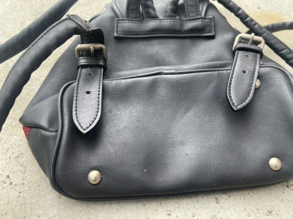 Jean Paul Gaultier × Vintage Jean Paul Gaultier Small Backpack Leather & Nylon Size ONE SIZE - 9 Thumbnail