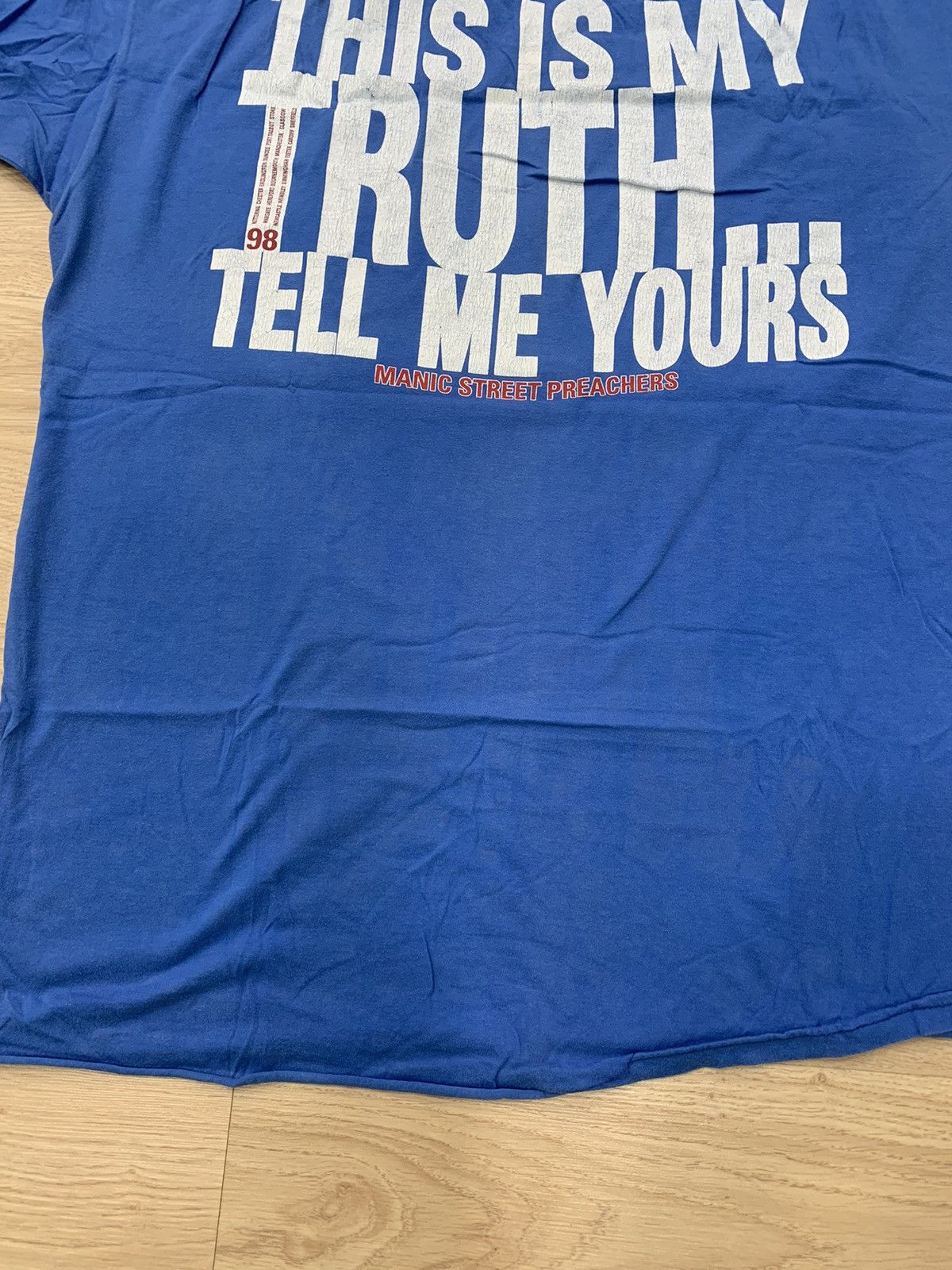 Band Tees × Vintage VTG BAND MANIC STREET PREACHERS TOUR SHIRT SUEDE Size US XL / EU 56 / 4 - 3 Thumbnail