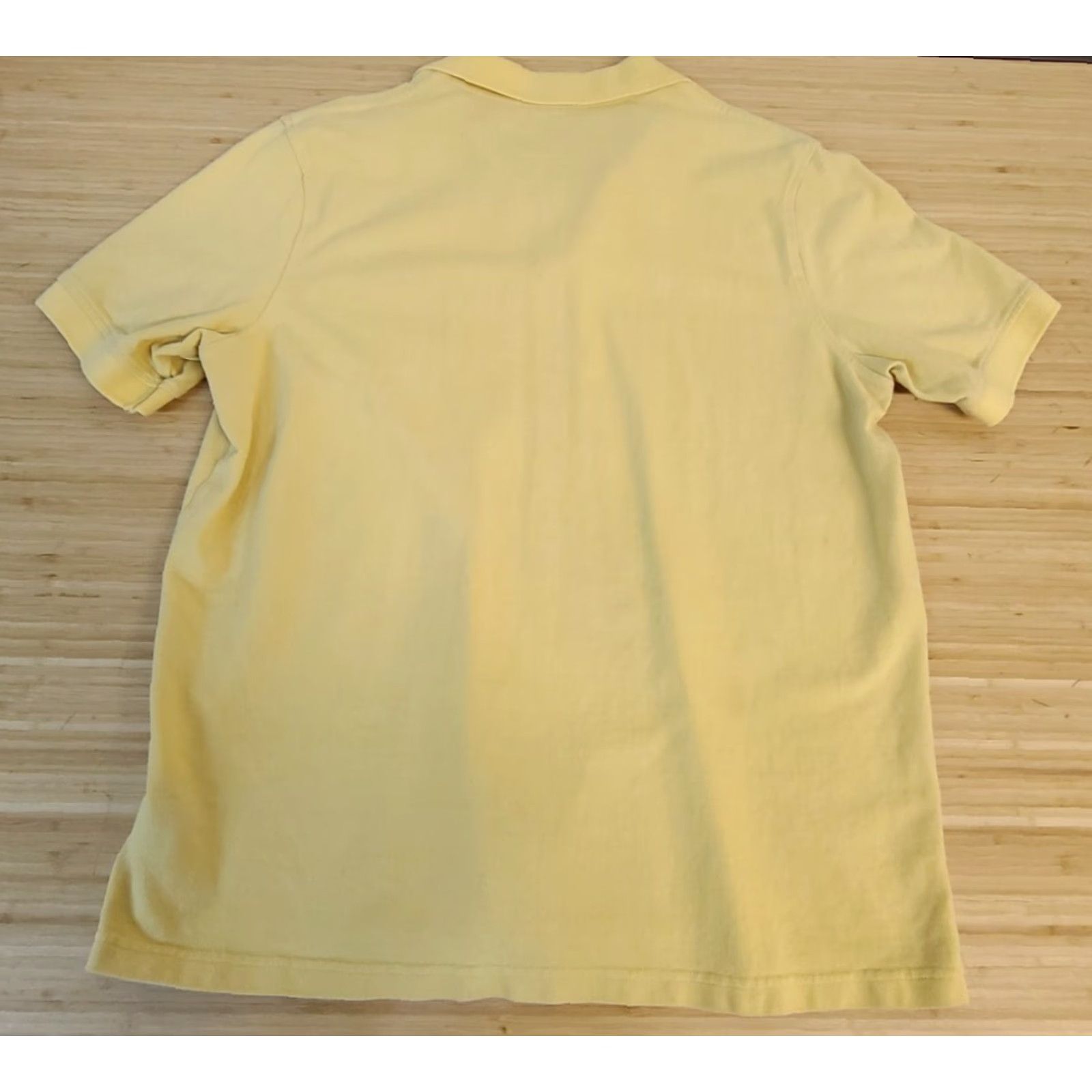 Lands' End Lands' End Mens Polo Shirt Short Sleeve Yellow L Large Traditional Fit Buttoned Shirt Size US L / EU 52-54 / 3 - 5 Thumbnail
