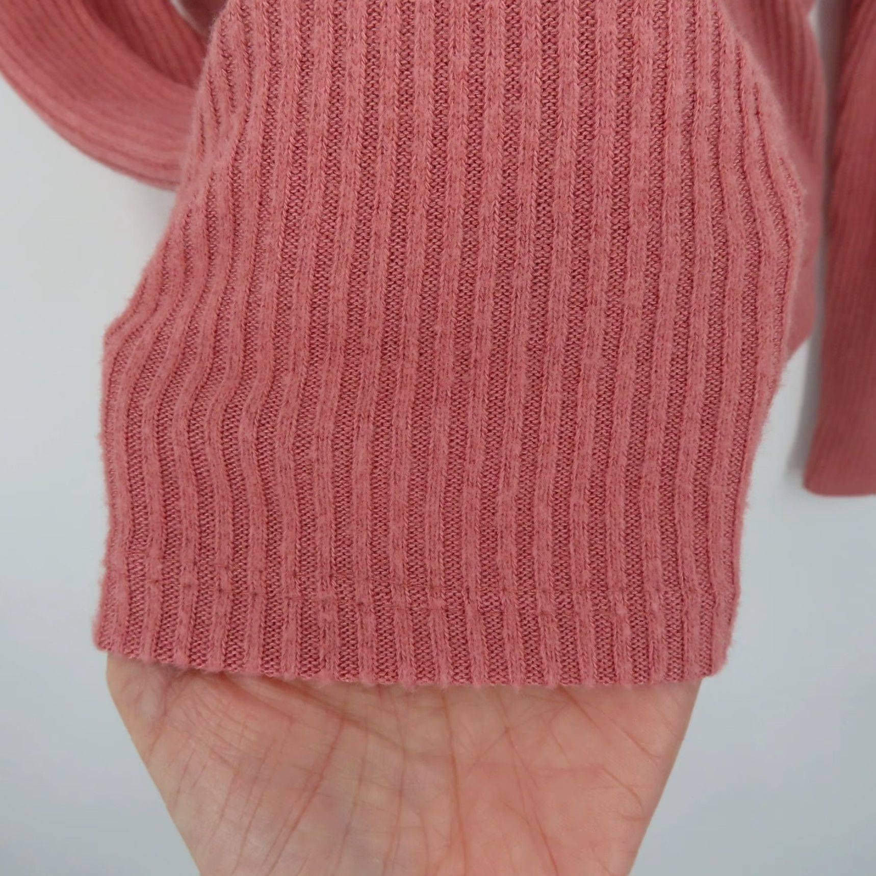 Express Express Women Small Pink Ribbed V Neck Wrap Long Sleeve Bodysuit One Piece NEW Size S / US 4 / IT 40 - 4 Thumbnail