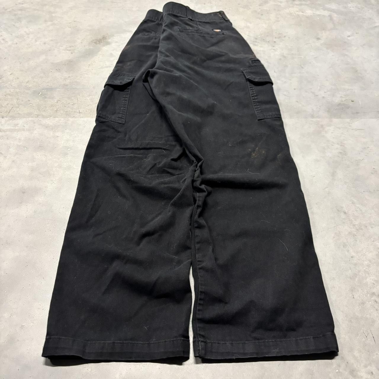 Japanese Brand × Vintage Crazy Vintage Y2K/2000s Faded Black Skater Cargo Pants! Size US 33 - 4 Thumbnail