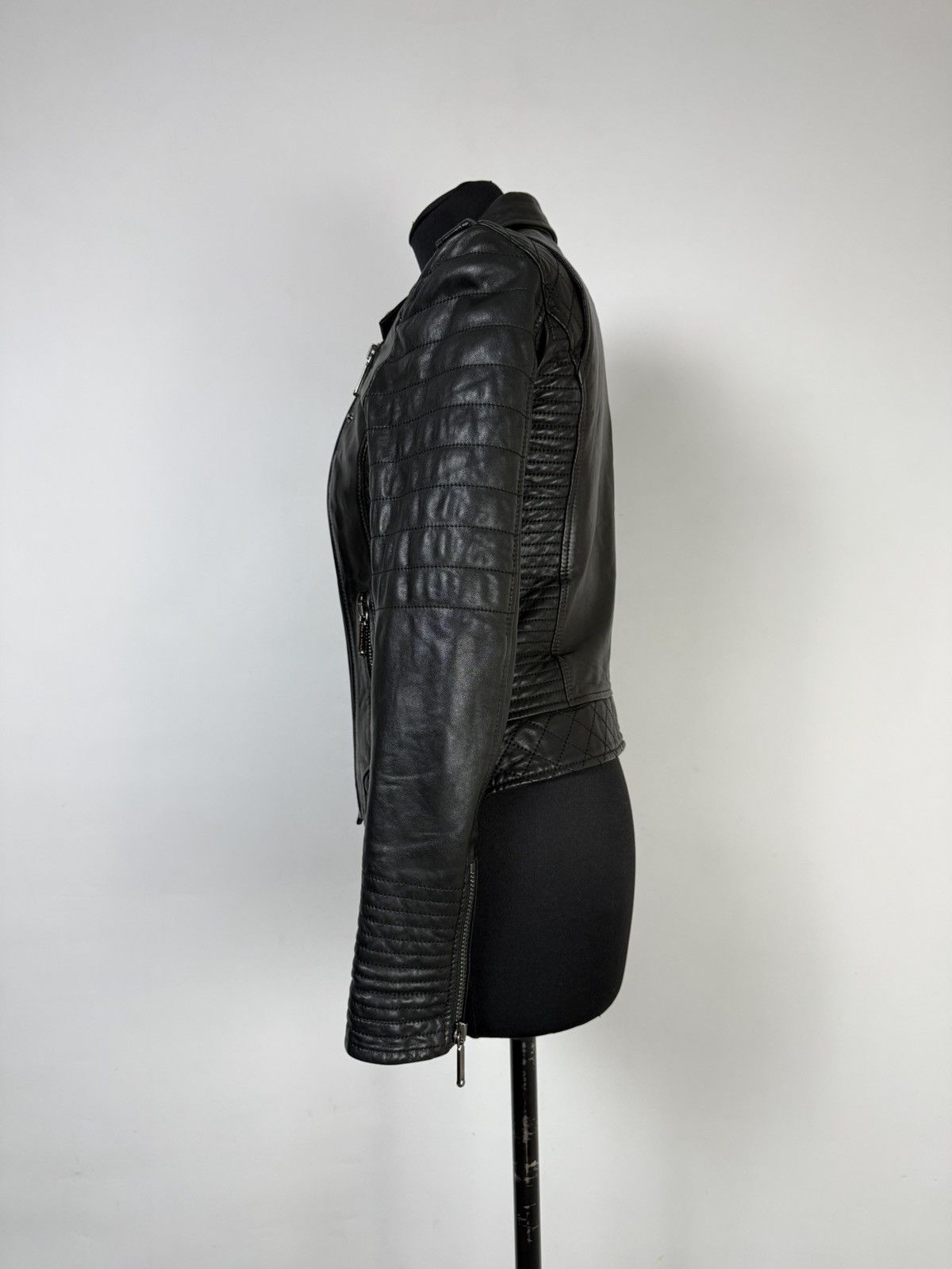Philipp Plein Philipp Plein Couture Leather Biker Jacket Size M Size M / US 6-8 / IT 42-44 - 5 Thumbnail