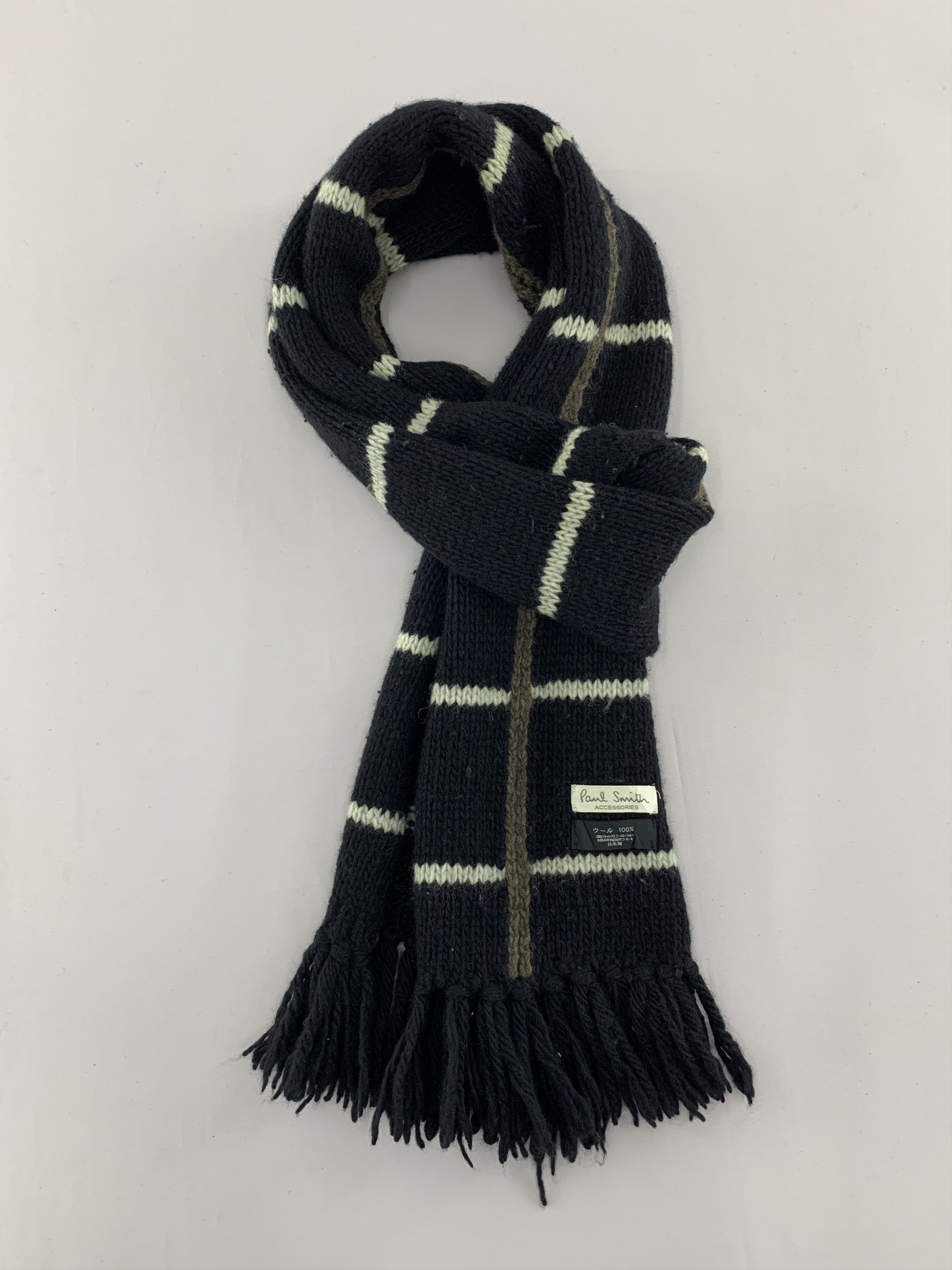 Paul Smith Paul Smith Scarf Wool Muffler Neck Wrap BL4243 Size ONE SIZE - 1 Thumbnail