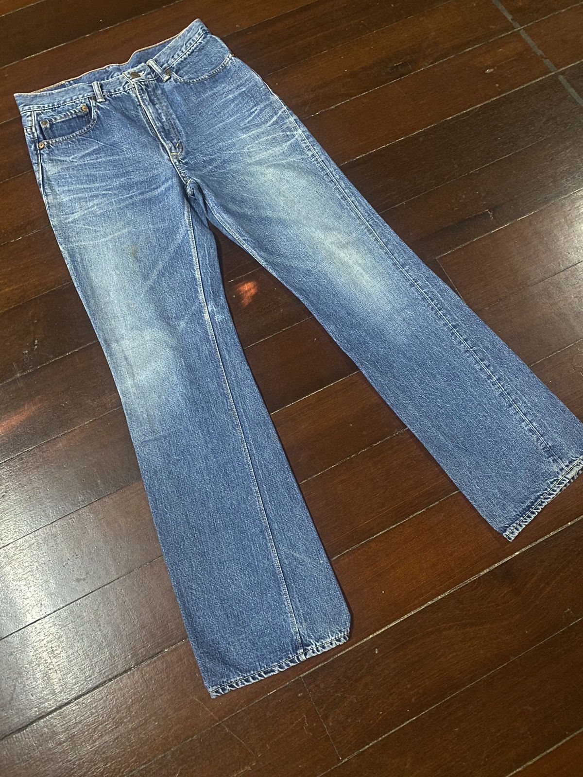 Warehouse Fire 🔥 vintage inspired 50s WAREHOUSE gripper zipper denim Size US 31 - 5 Thumbnail