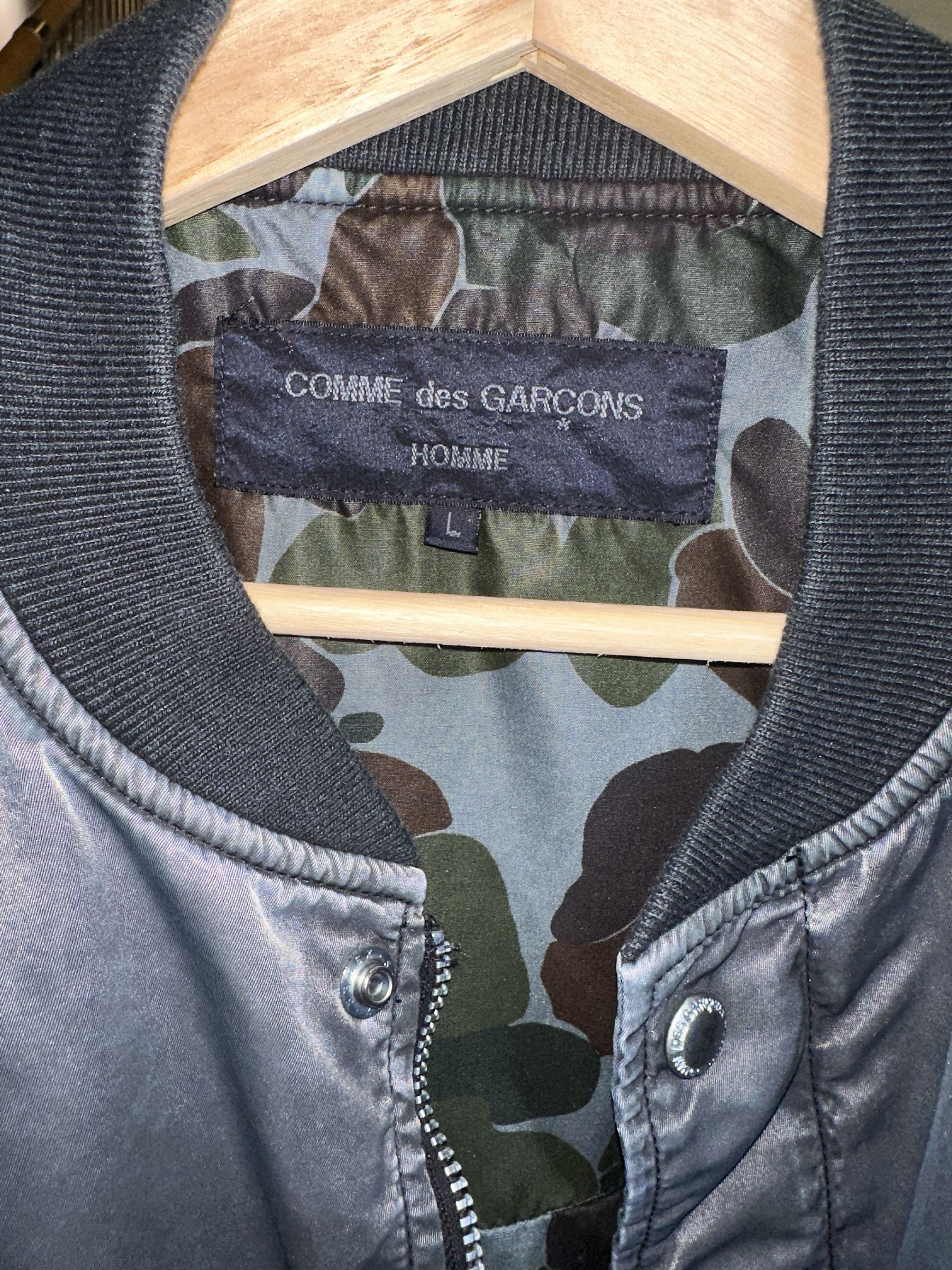 Comme des Garcons COMME des GARÇONS Men's Long-Sleeve Bomber Jacket Size US L / EU 52-54 / 3 - 3 Thumbnail