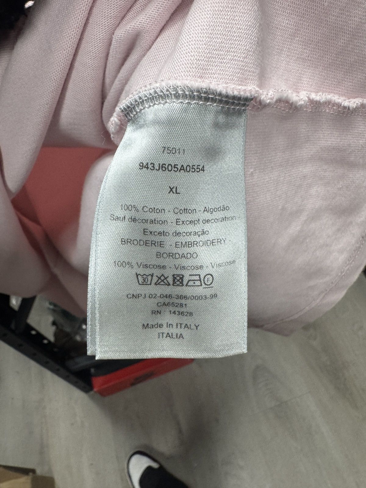 Dior Dior Pink CD Logo T-Shirt Size US XL / EU 56 / 4 - 5 Thumbnail