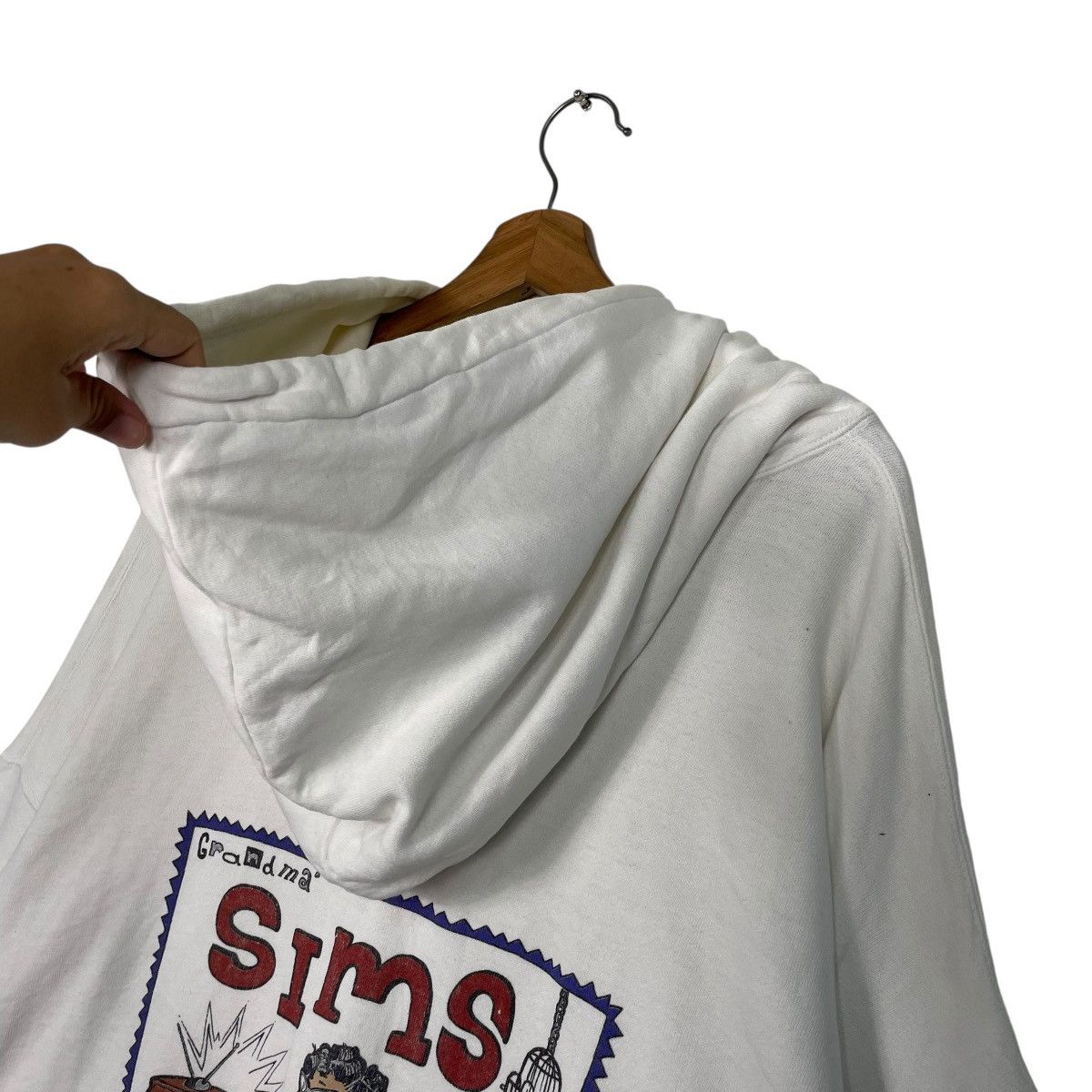 Vintage Vintage Sims Snowboard Pullover Hoodie Size US XL / EU 56 / 4 - 3 Thumbnail