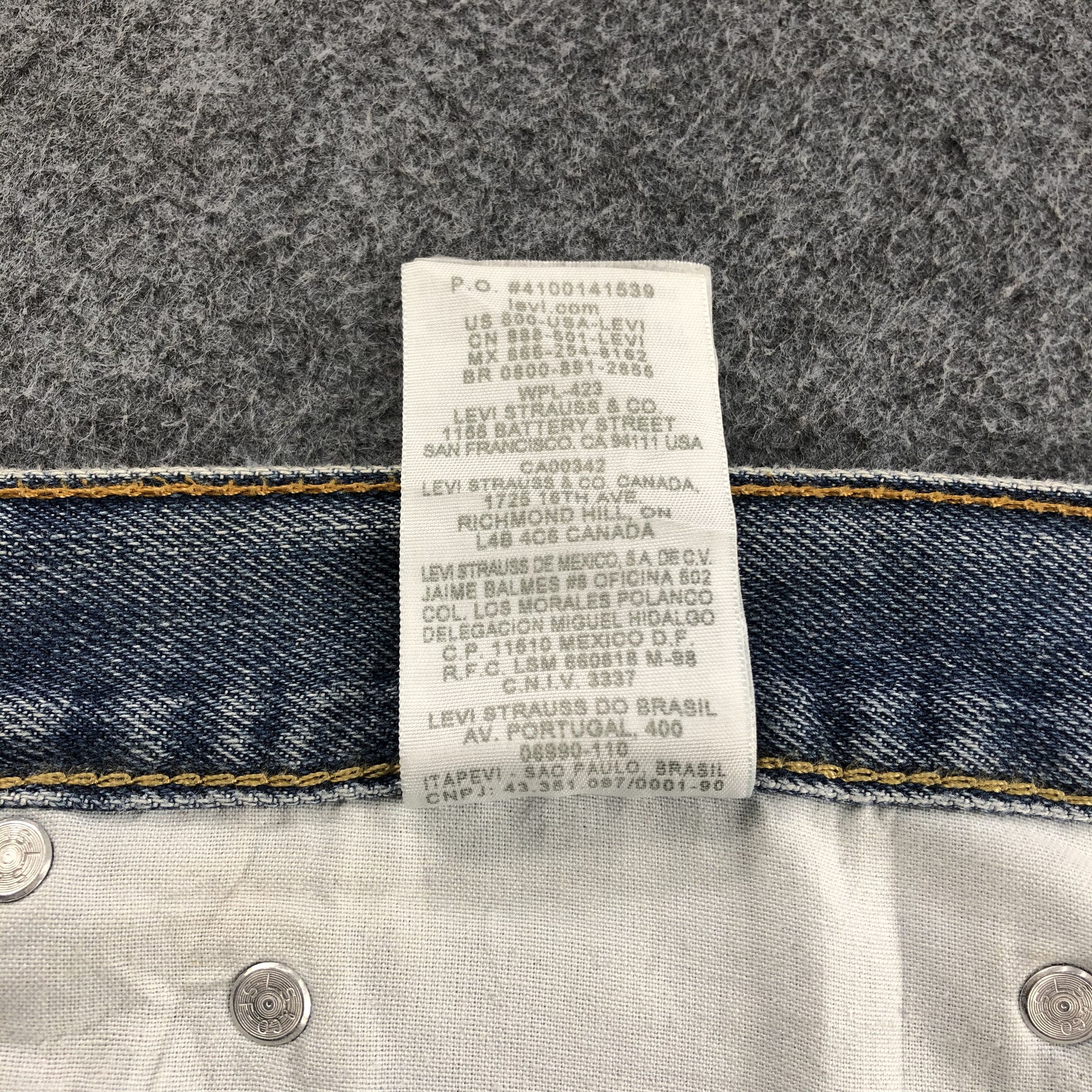 Levi's × Vintage Vintage Distress Levis 505 Jeans-JM1289 Size US 37 - 12 Thumbnail