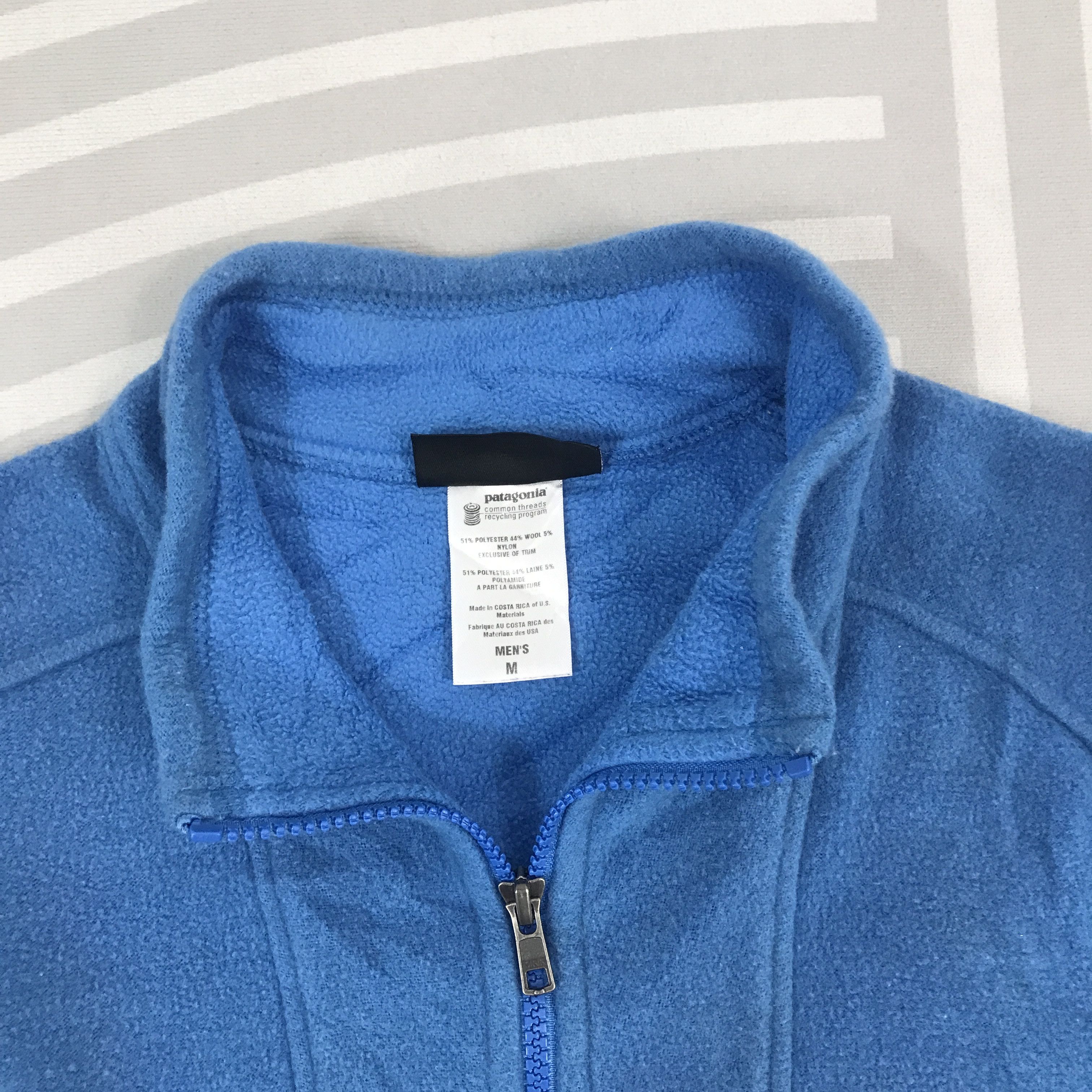Patagonia Vintage Patagonia Blue Fleece zipper Jacket Size US M / EU 48-50 / 2 - 8 Thumbnail