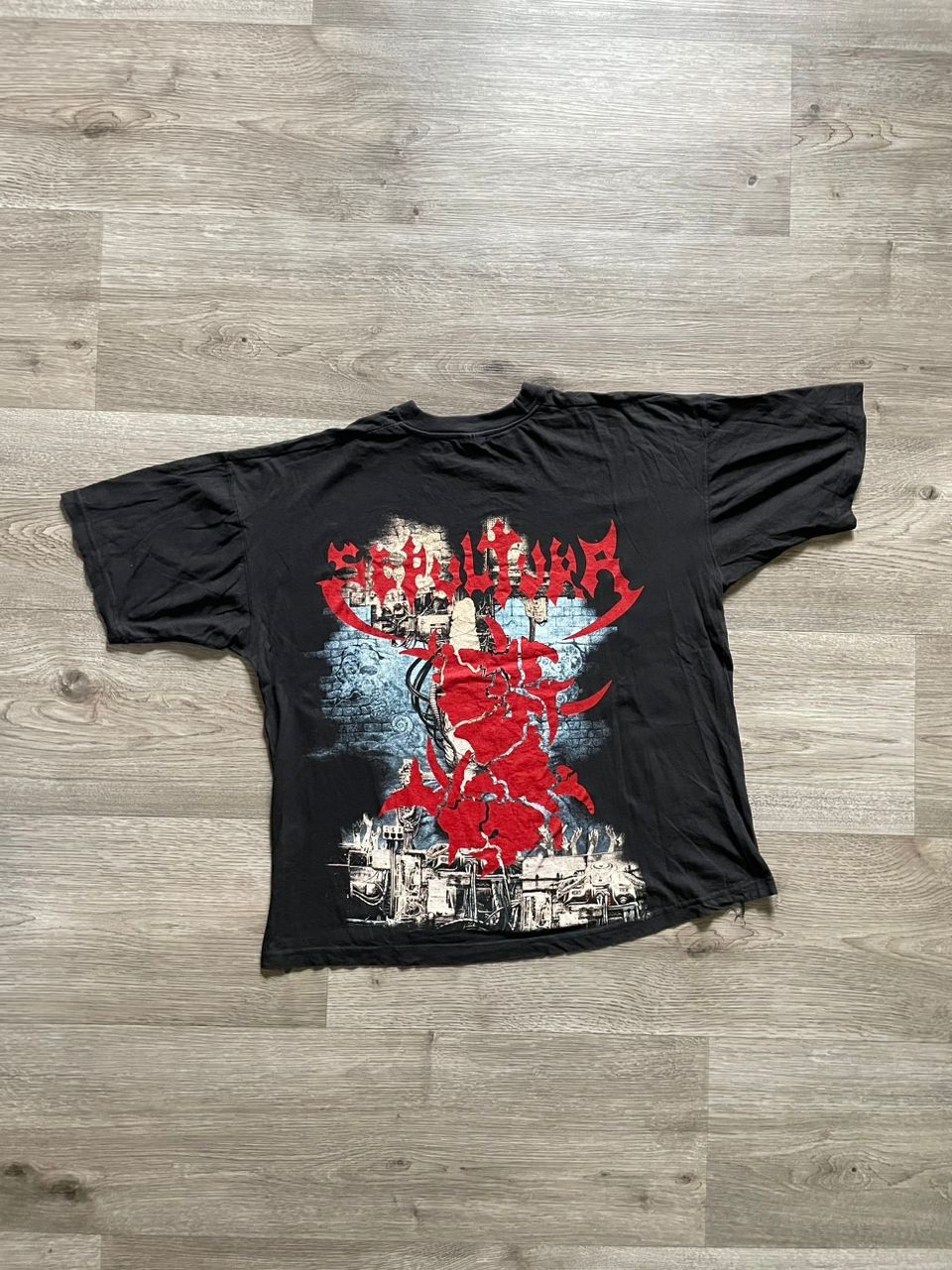 Vintage Vintage 90s Sepultura Morbid Visions Aop tee Size US XL / EU 56 / 4 - 3 Thumbnail