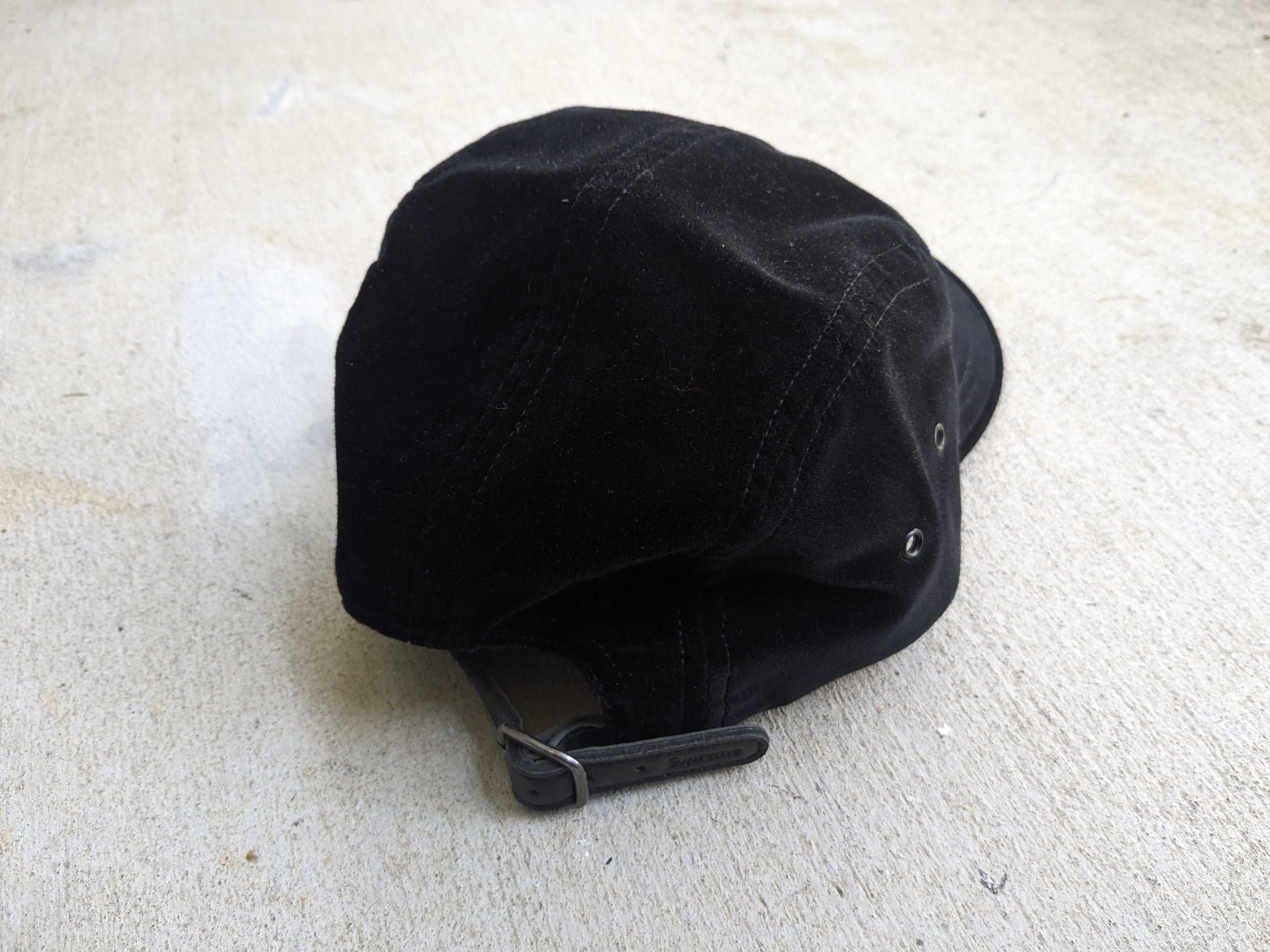 Supreme Supreme Velvet Camp Cap Black Hat 5 Panel Velour BOGO SS18 Size ONE SIZE - 8 Thumbnail
