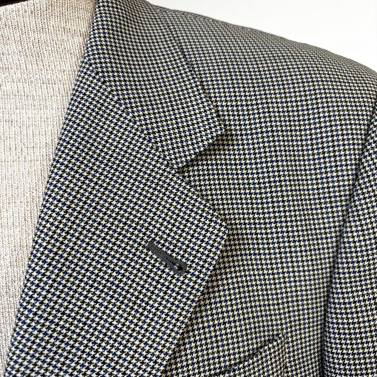 Jack Victor Jack Victor Men's Sport Coat Blazer 46L Multicolor Houndstoo Size 46L - 4 Thumbnail