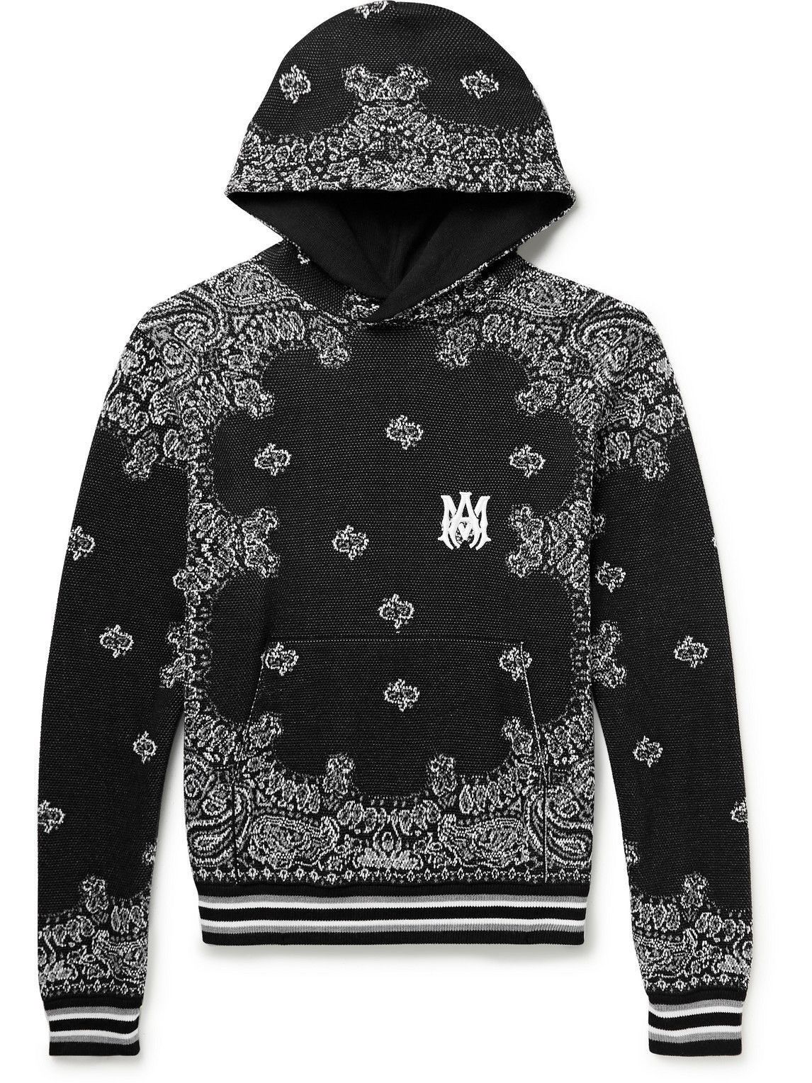 Amiri Amiri Cashmere Bandana Blend Hoodie Size US M / EU 48-50 / 2 - 6 Thumbnail