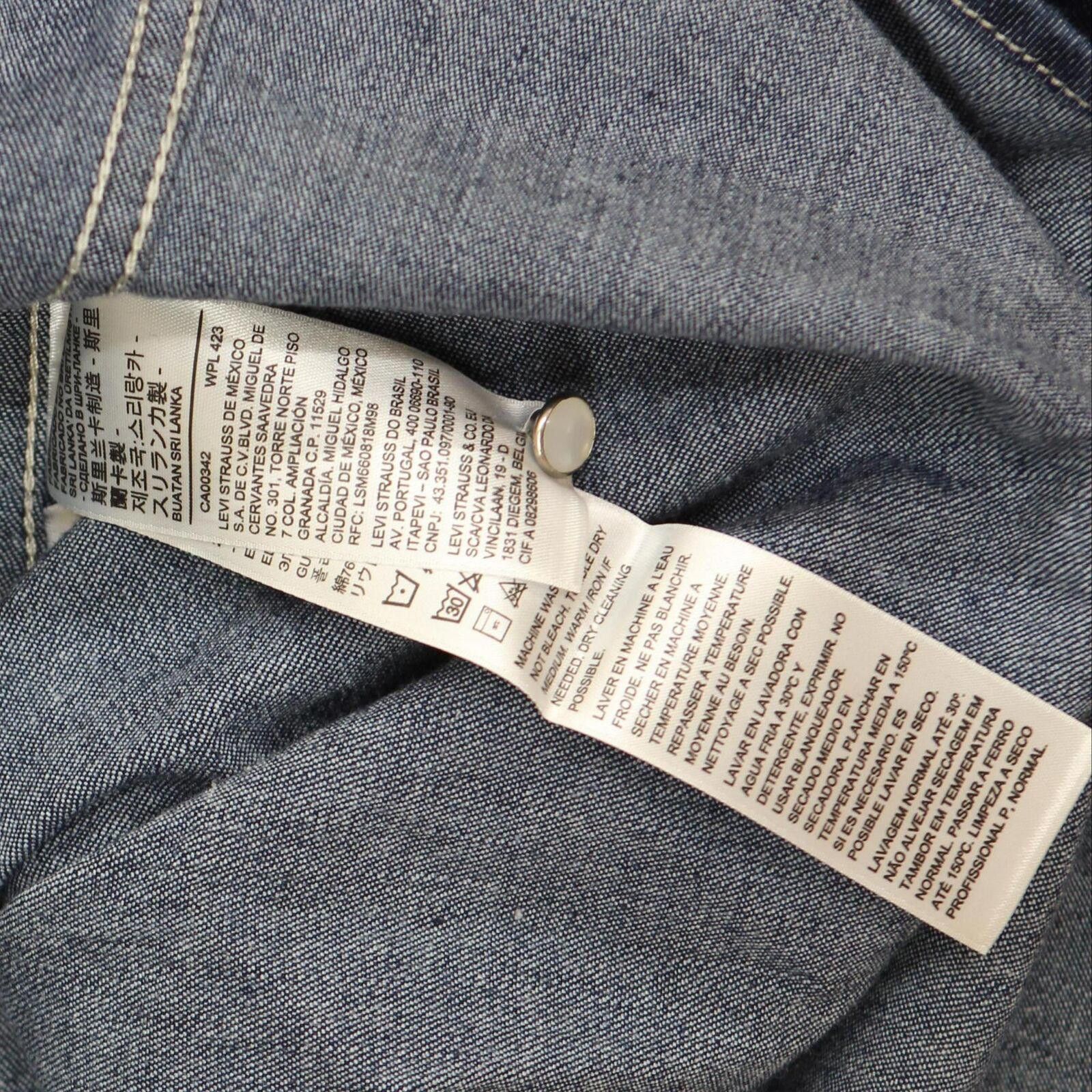 Designer NWT Levi's Western Jean Jacket 577840002 1X Minds Eye Blue Size XL / US 12-14 / IT 48-50 - 4 Thumbnail