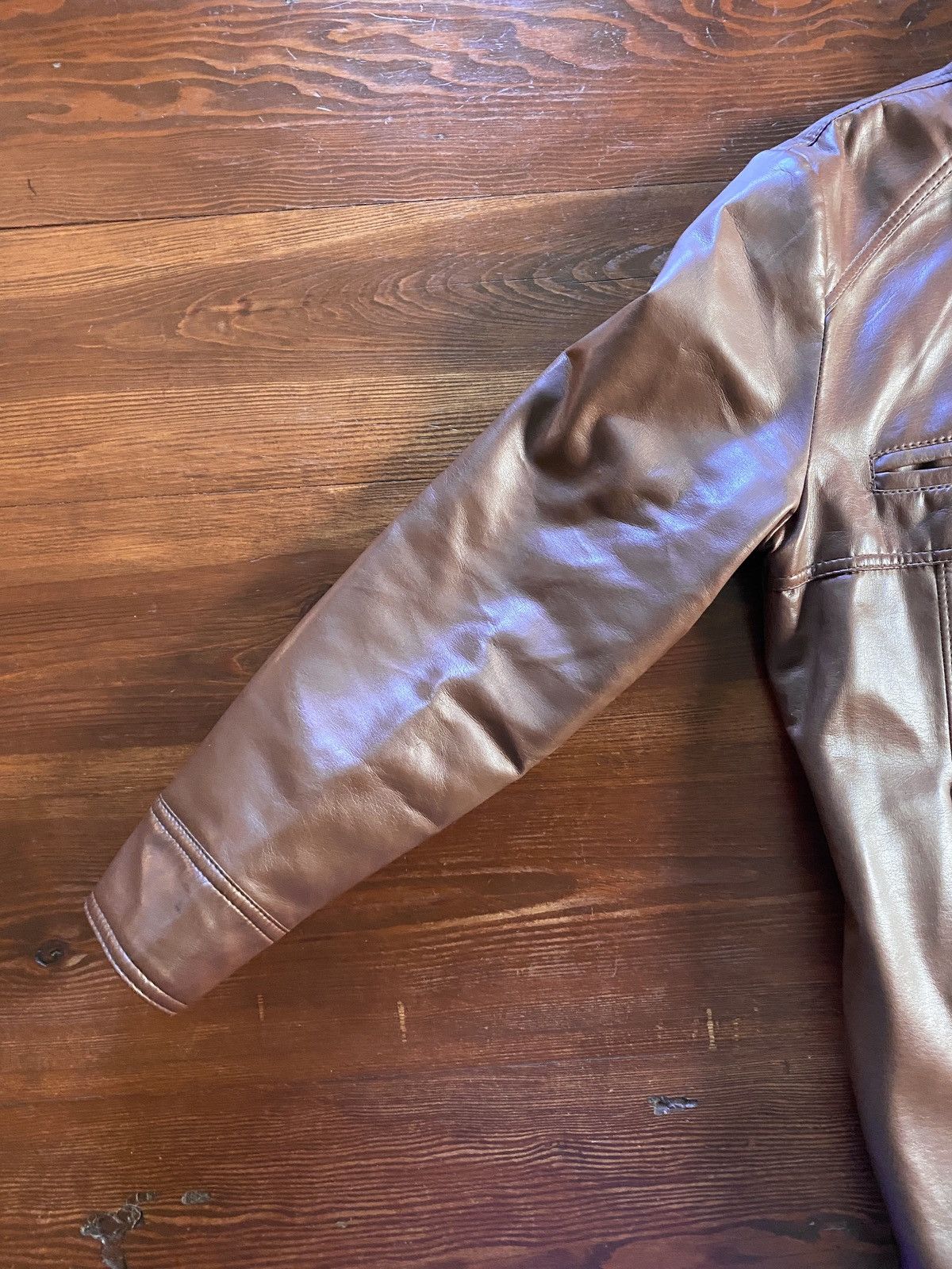 Sears Vintage 60’s Sears Brown Pleather Faux Fur Retro Jacket Size US L / EU 52-54 / 3 - 11 Thumbnail