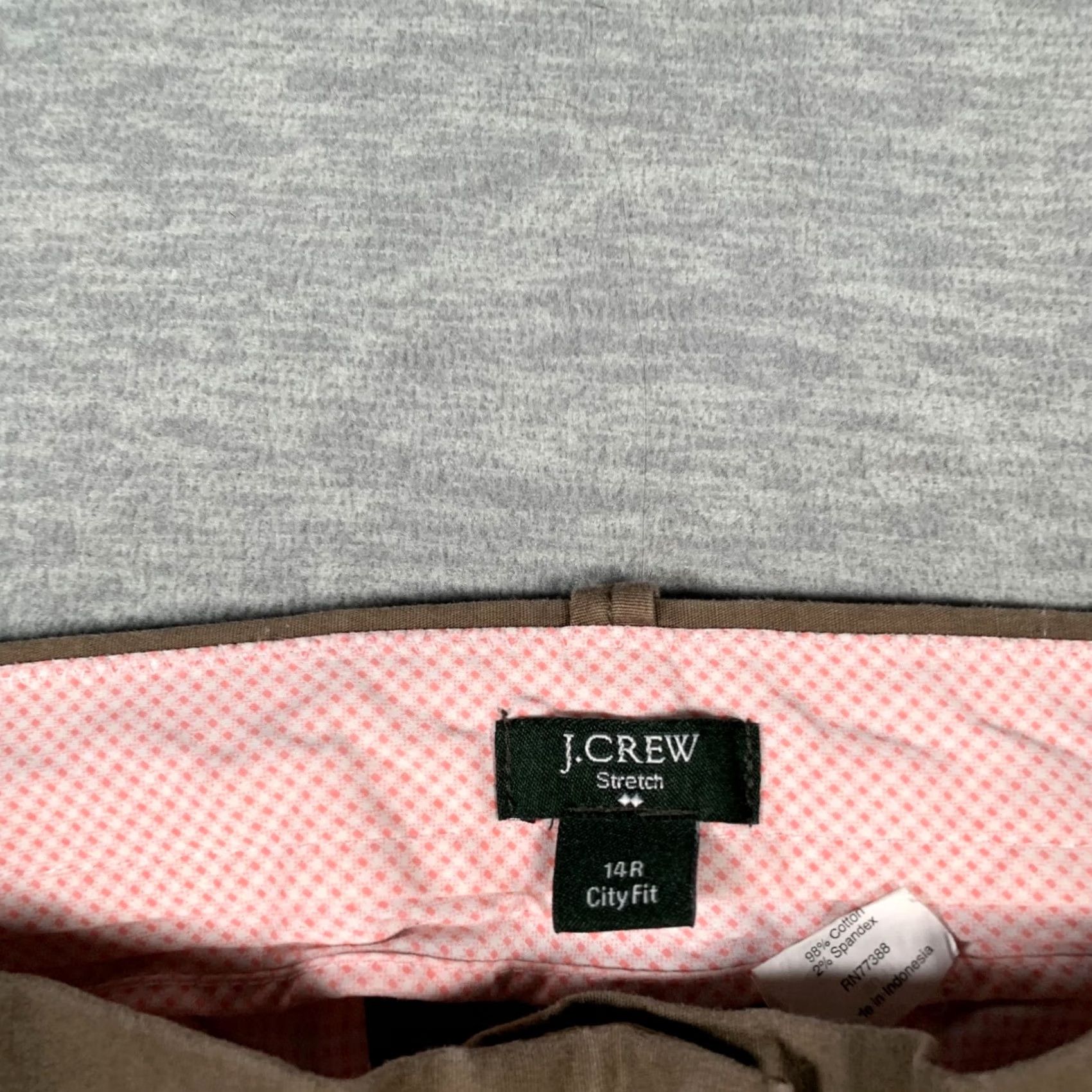 J.Crew J.CREW Pants Womens 14R Brown City Fit Stretch Chino Bootcut Casual Khaki Career Pants 31in Inseam Women Belize? Size 36" / US 14 / IT 50 - 5 Thumbnail