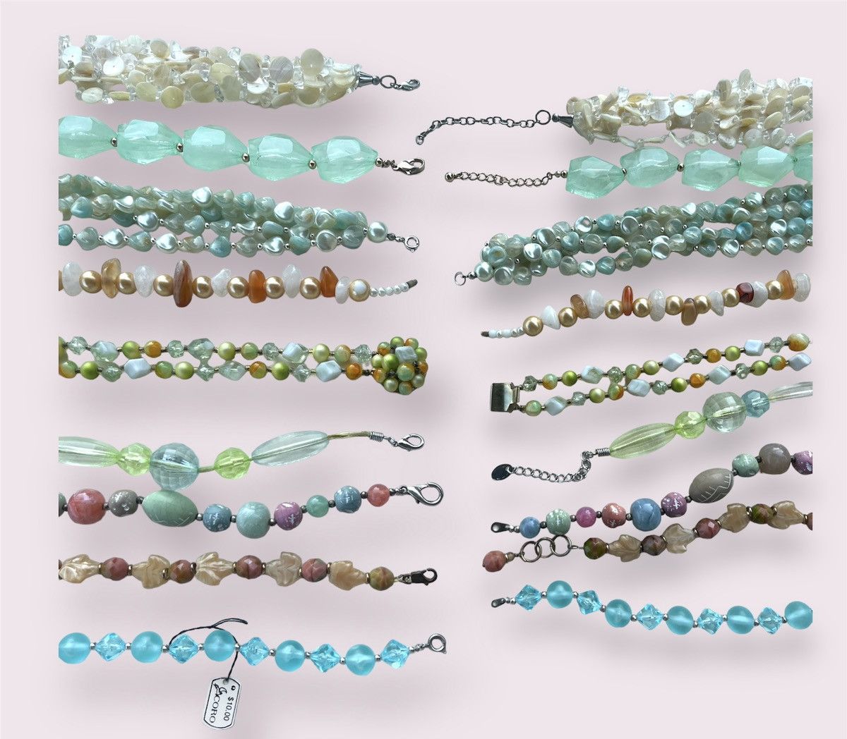 Vintage Vintage Necklaces Multi Colour Bead Nested Jewelry Lot Size ONE SIZE - 10 Thumbnail