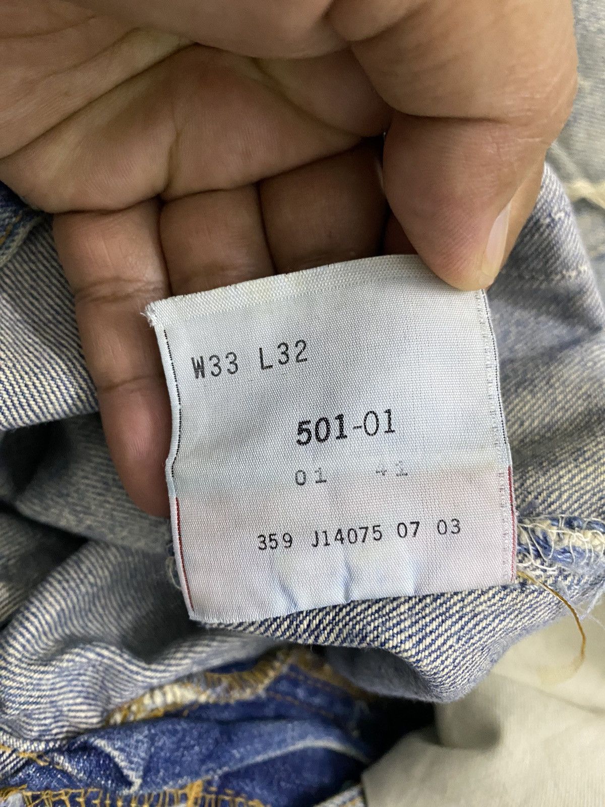 Levi's Vintage 90s Levis Ripped Style Kurt Cobain Nirvana Size US 33 - 10 Thumbnail