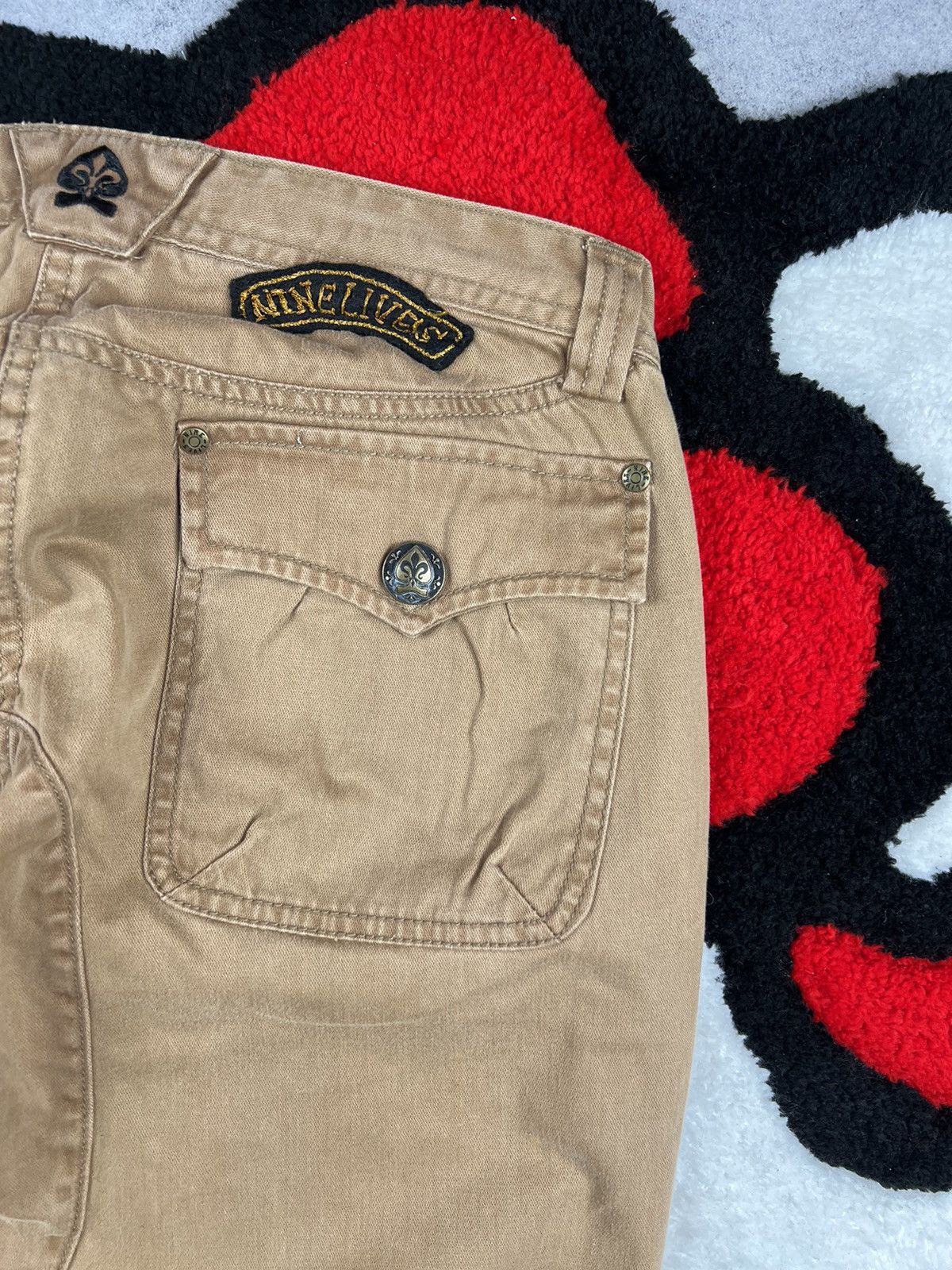 Vintage Vintage Nine Lives Grunge Punk Western Y2K Japanese Pants Size 31" - 13 Thumbnail
