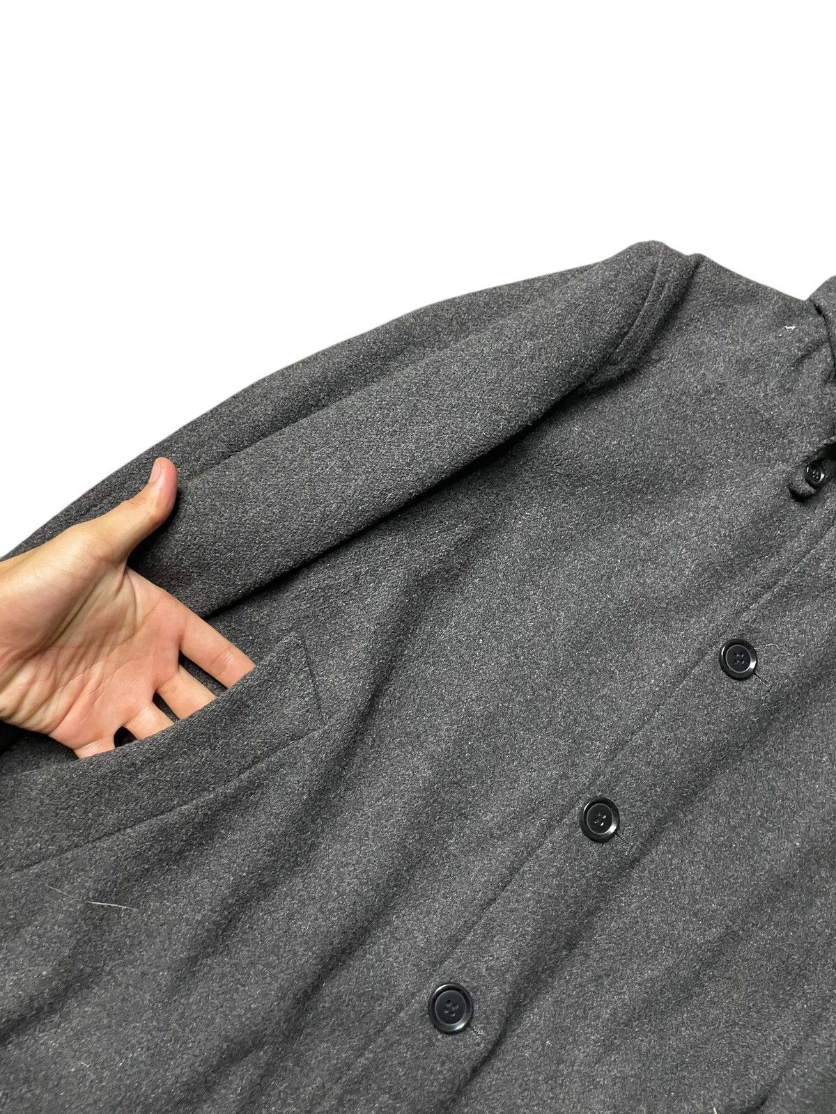 Japanese Brand × URBAN RESEARCH DOORS × Vintage Urban Research Wool Buttoned Hooded Jacket (109) Size US XXS / EU 40 - 5 Thumbnail
