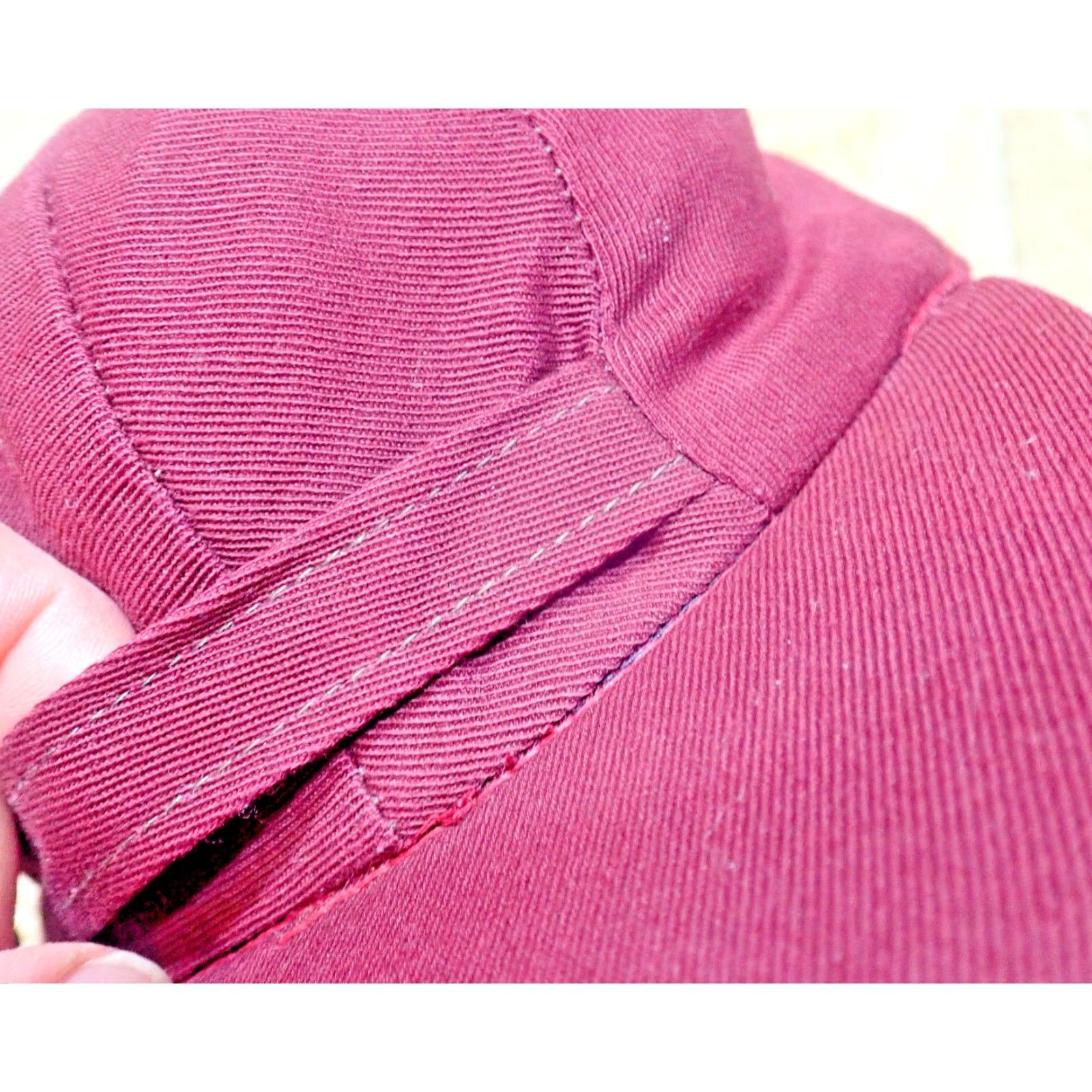 Vintage Vintage Men's Baseball Cap Hat 70s 80s Fitted Insulated Waterproof Fishing Hunting Burgundy Size 6 7/8 Size ONE SIZE - 2 Thumbnail