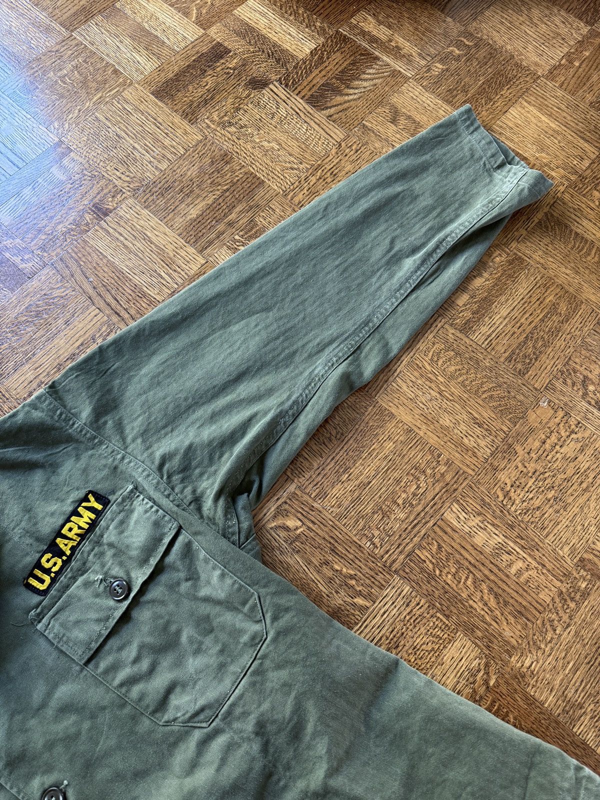 Vintage Vintage 50s HBT US Army Herringbone Twill Jacket Size US M / EU 48-50 / 2 - 7 Thumbnail