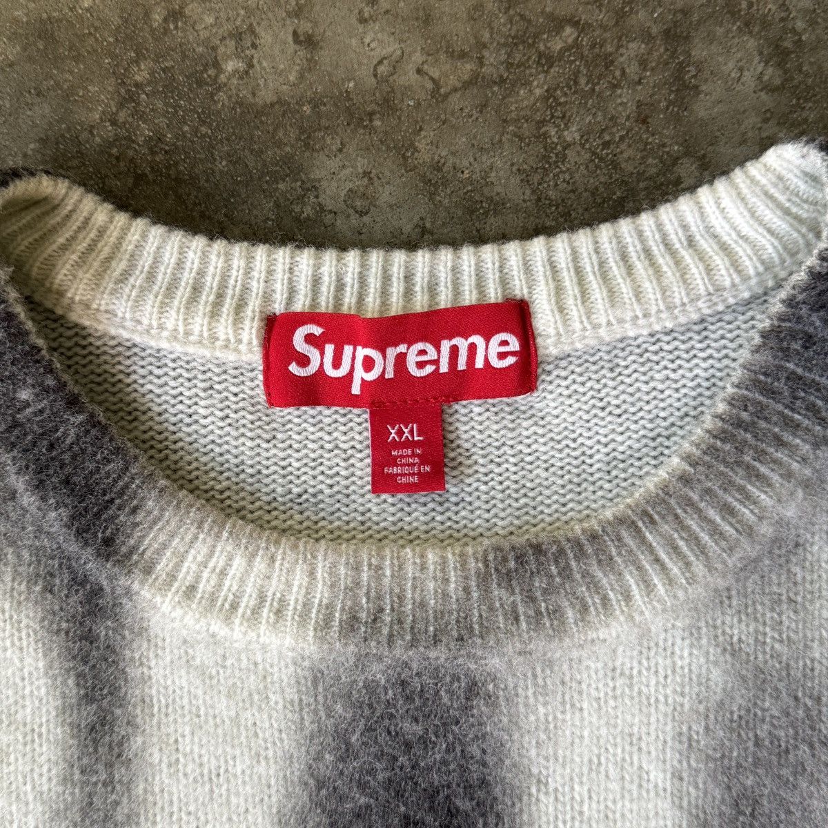 Supreme Blurred Logo Sweater Black XXL
