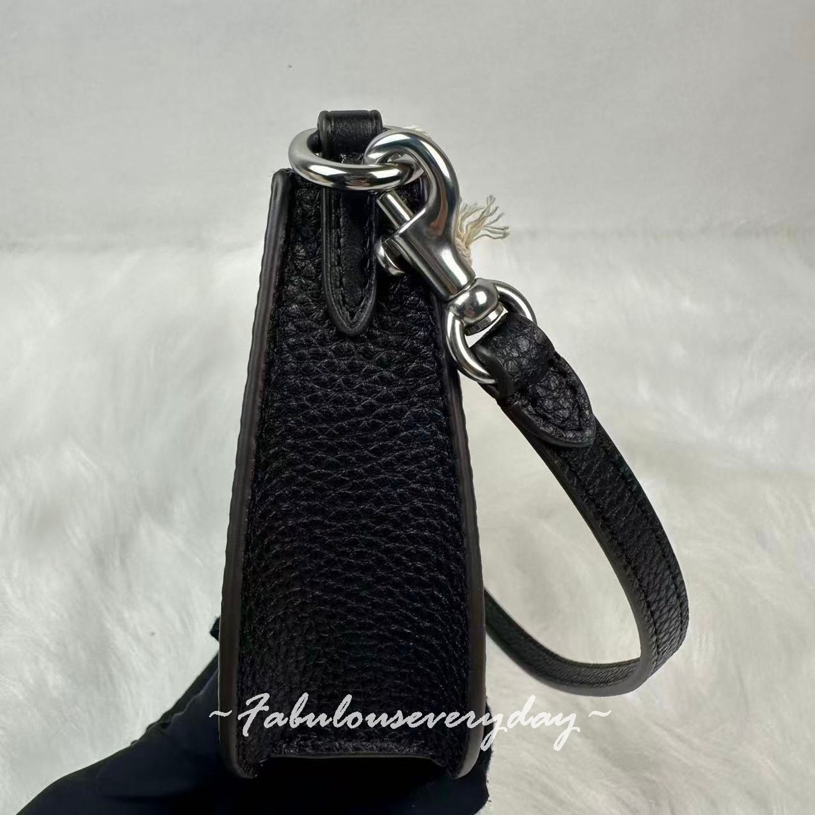 Coach COACH Small Wavy Shoulder Coachtopia Leather Silver Black Size ONE SIZE - 4 Thumbnail