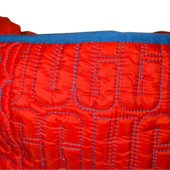 Ugg UGG Iggy Sherpa Half Zip Pullover L Orange Red Colorblock Size US L / EU 52-54 / 3 - 8 Thumbnail