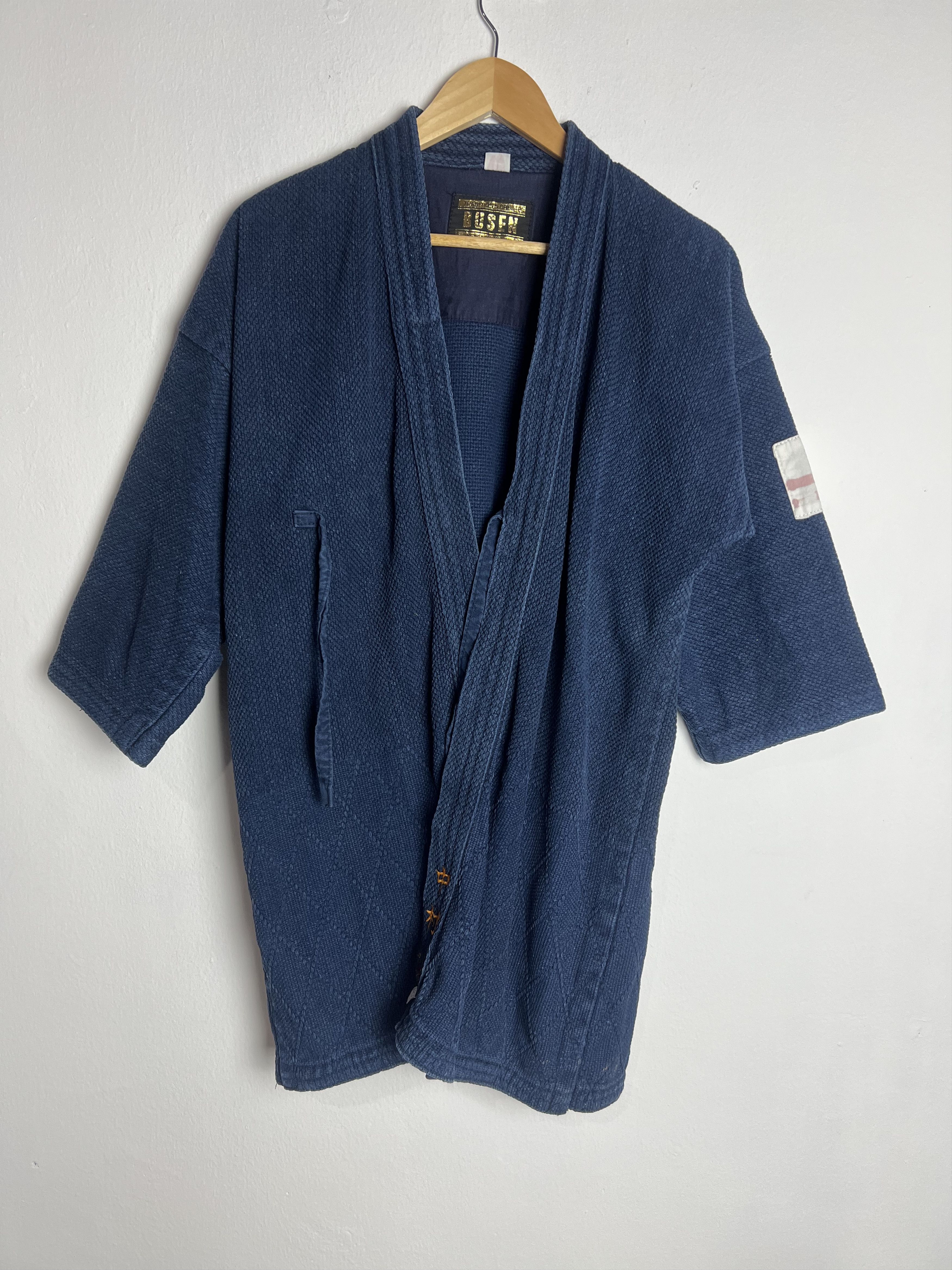 Japanese Brand Vintage Kendo Busen Dyed Indigo Kimono Size US L / EU 52-54 / 3 - 16 Thumbnail