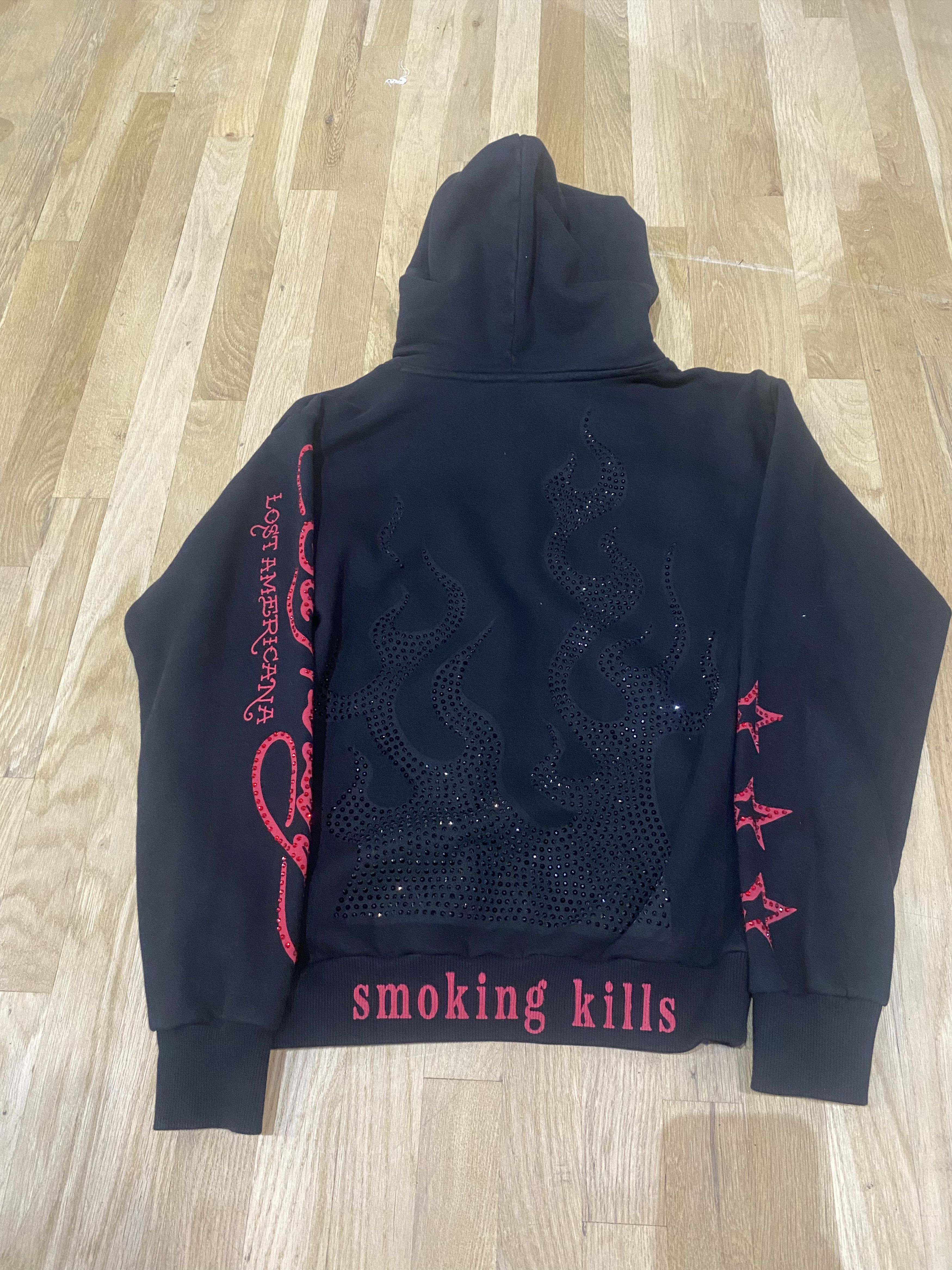 Ed Hardy ED HARDY COMPLEX CON FLAME ZIP UP WASHED BLACK Size US M / EU 48-50 / 2 - 5 Thumbnail