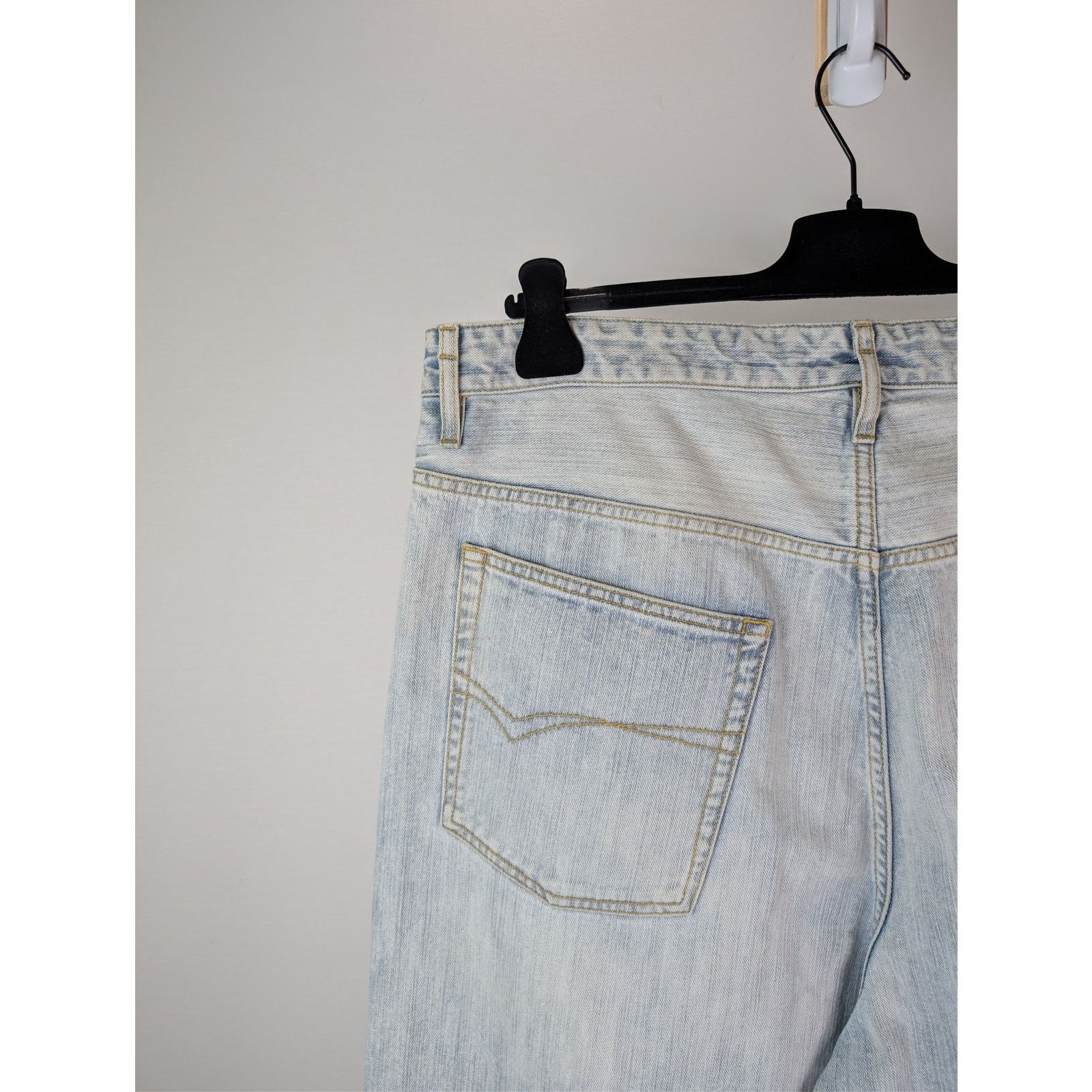 Balenciaga o1rshd1 Oversized Baggy Denim Pants in Bleached Ring Size US 32 / EU 48 - 15 Thumbnail