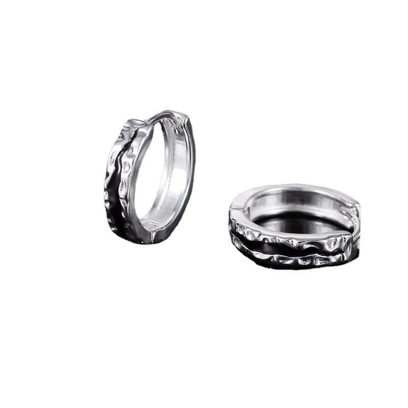 Jewelry × Sterling Silver Retro Earrings One Pairs Chrome Jewelry Size ONE SIZE - 2 Thumbnail