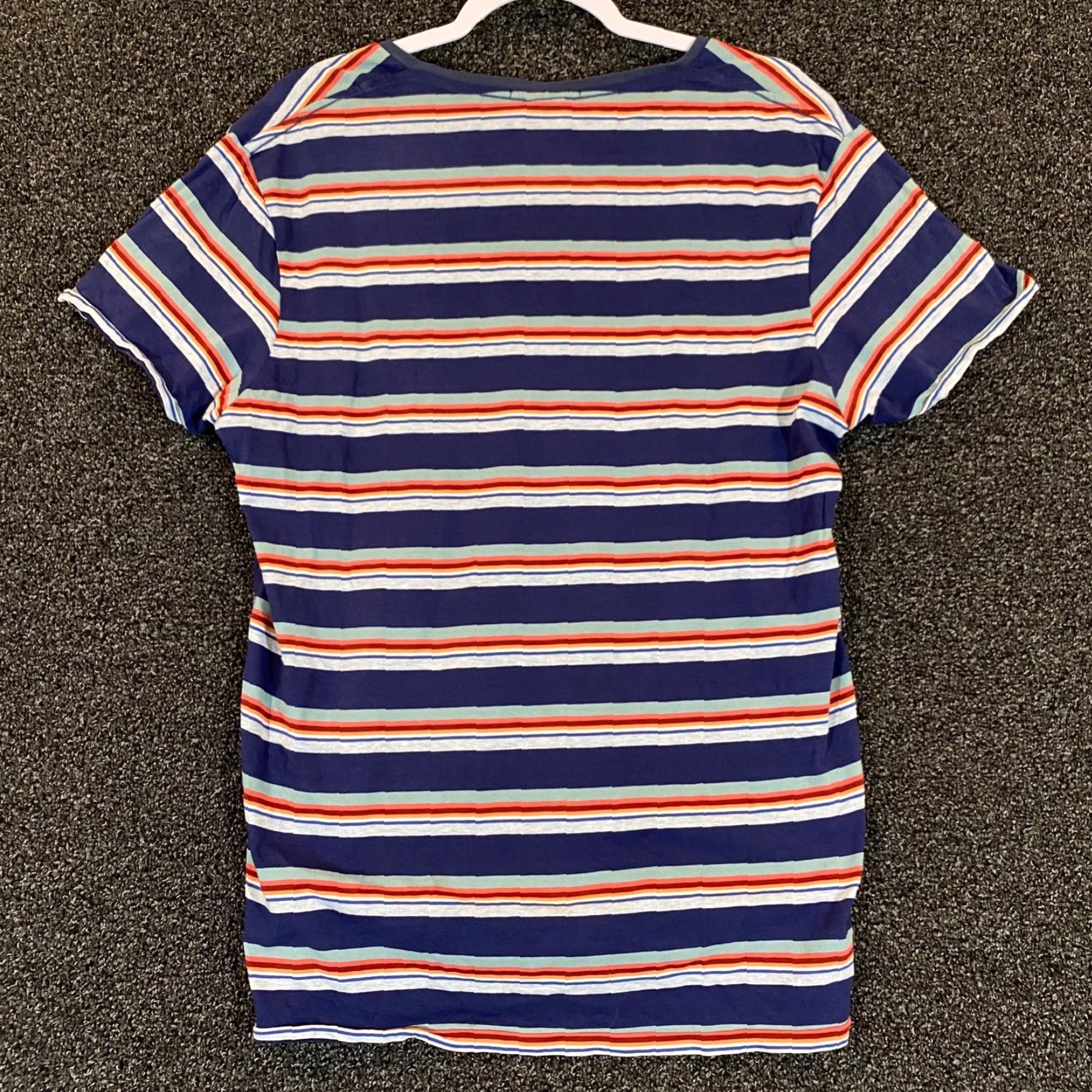 Scotch & Soda Scotch and Soda Shirt Womens Large Blue Multicolor Stripe V-Neck Casual Shirt Women Large Blue Multicolor Stripe V-Neck Casual Size L / US 10 / IT 46 - 7 Thumbnail