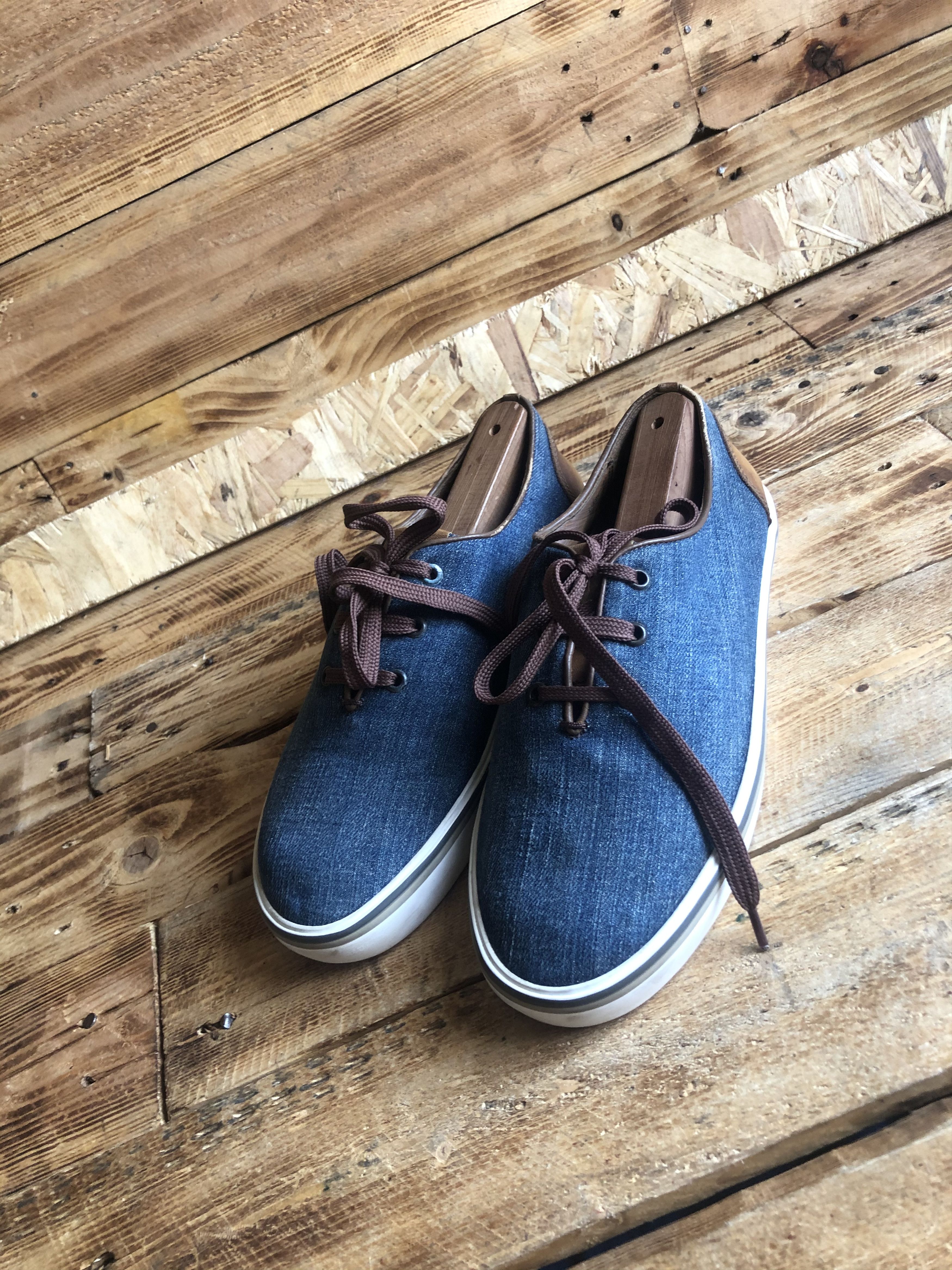 Berluti Berluti low trainers denim cloth shoes Uk sz 8 Size US 9 / EU 42 - 13 Thumbnail