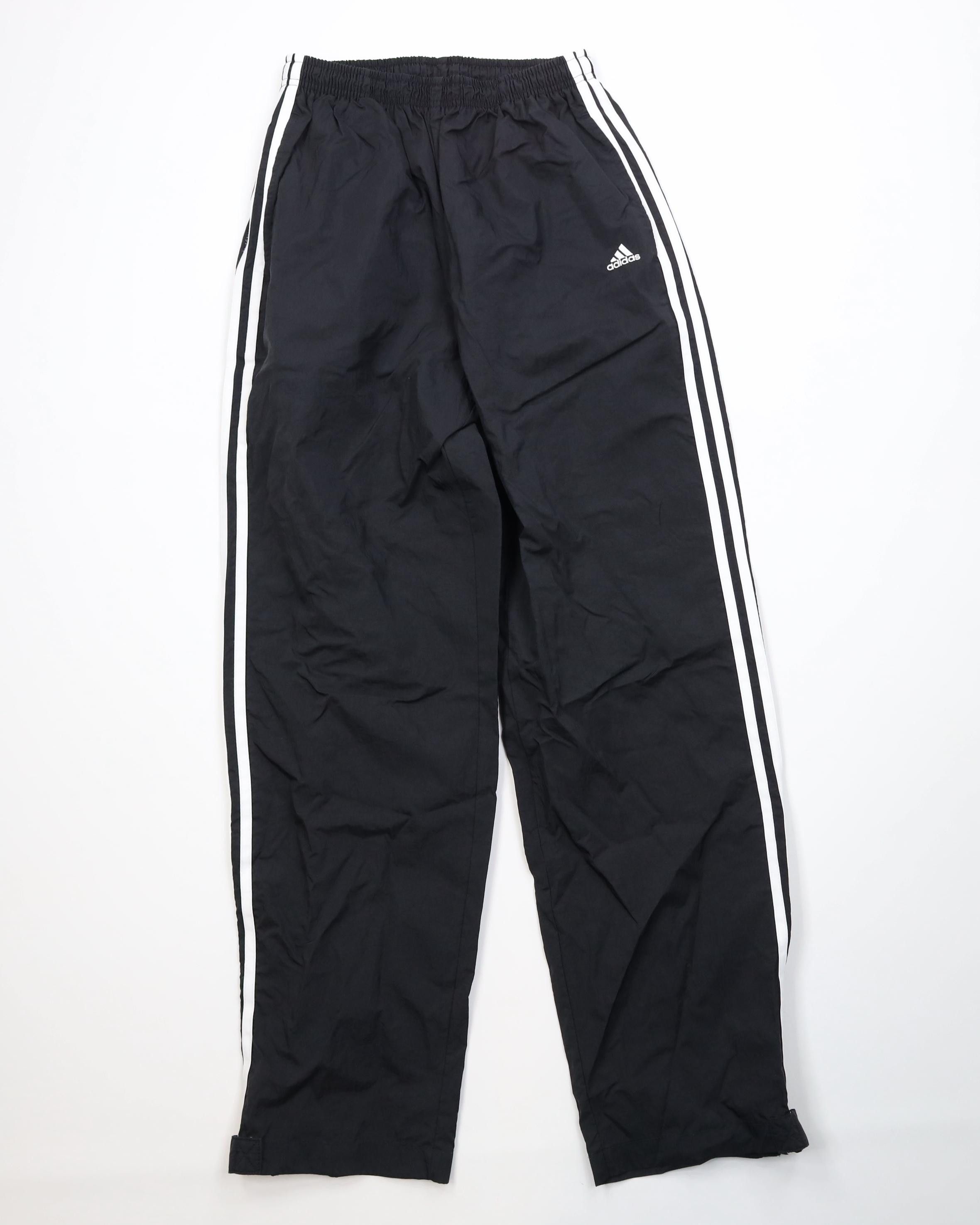 Adidas Vintage Y2K 2001 Adidas Striped Wide Leg Windbreaker Pants Size US 36 / EU 52 - 1 Thumbnail