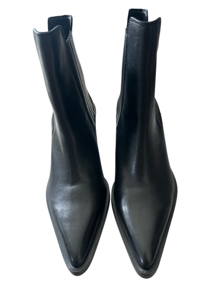 Zara NWOT Zara Ankle Cowboy Boot Black Size 41 or 10US women’s Size US 10 / IT 40 - 5 Thumbnail