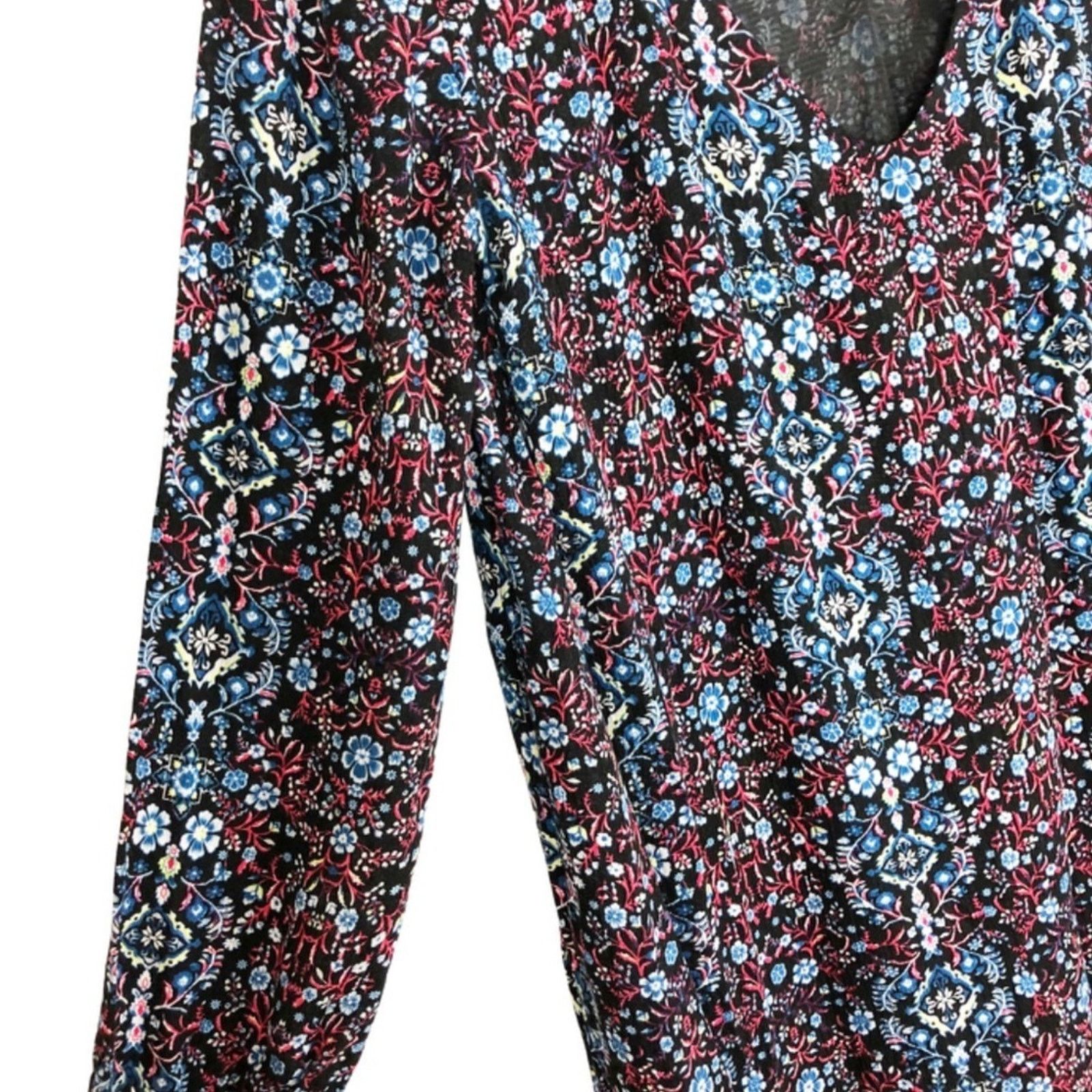 Nordstrom Lush Women’s Floral Back Cut Out Mini Boho Patterned Dress Size S / US 4 / IT 40 - 5 Thumbnail