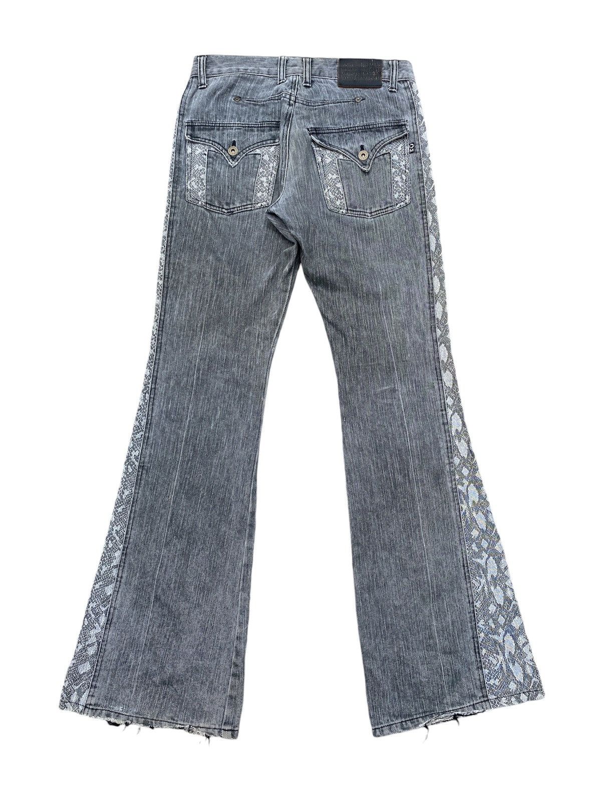 Japanese Brand × Morgan Homme × Tornado Mart 1990s - Morgan Homme Hybrid Design Flare Denim Size US 30 / EU 46 - 3 Thumbnail