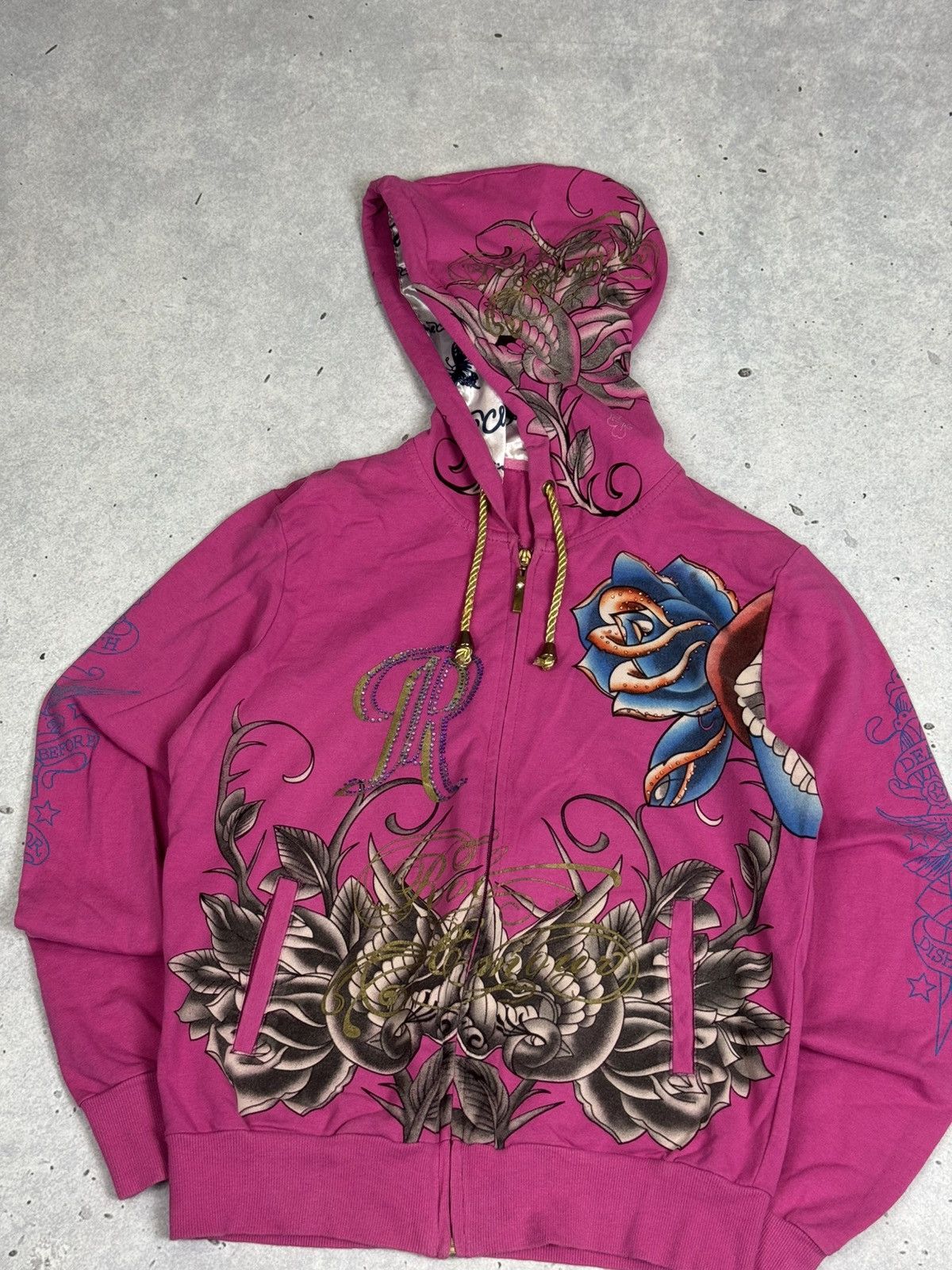 If Six Was Nine If Six Was Nine Avant Garde Ed Hardy Style Zip Hoodie Size L / US 10 / IT 46 - 2 Thumbnail