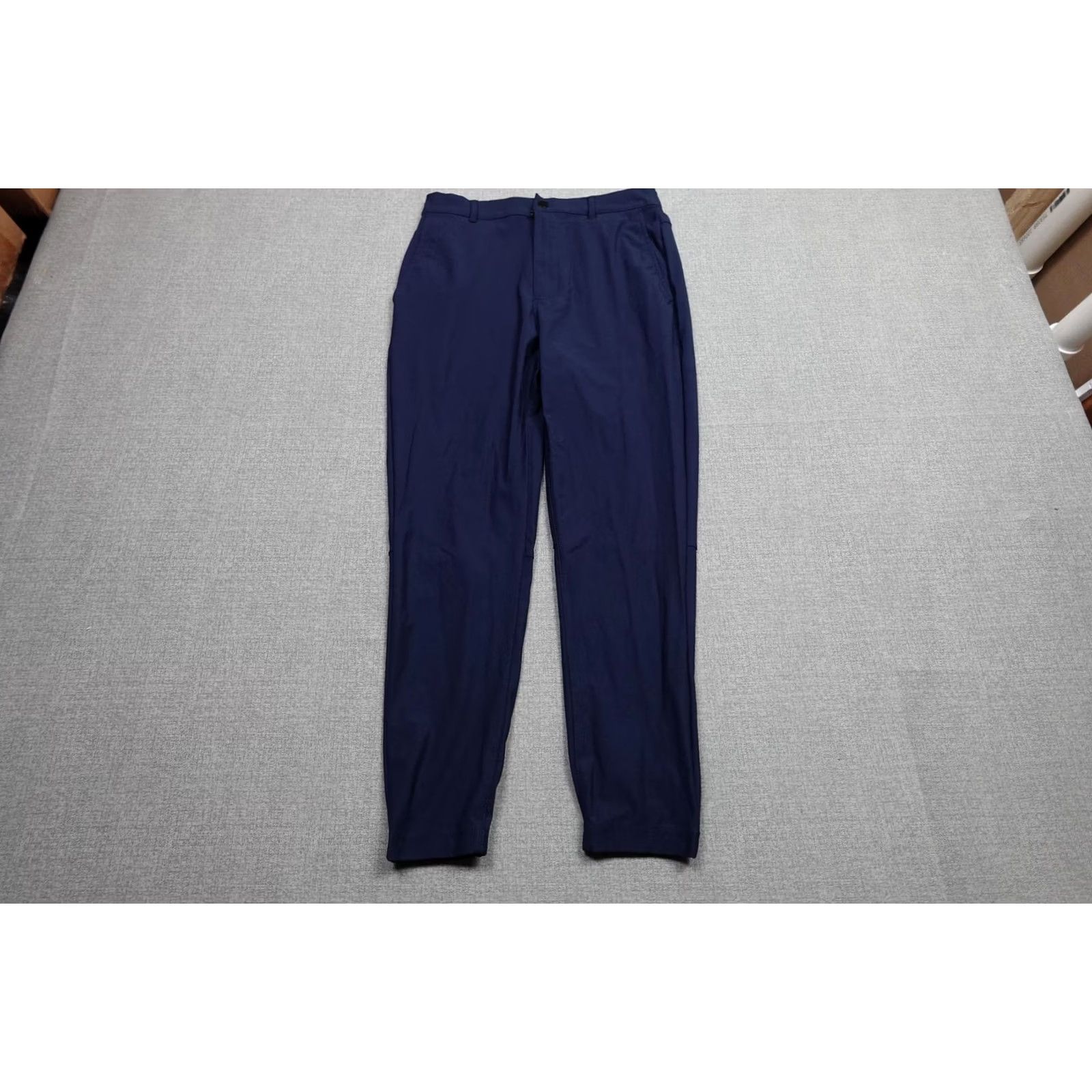 Cuts CUTS Jogger Pants Mens Large Blue 34x30 Polyester Elastic Waist Pockets Tapered Business Casual Size US 33 - 2 Thumbnail