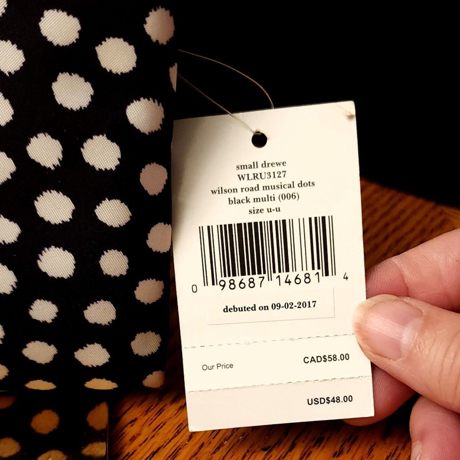 Kate Spade Kate Spade Small Drewe Wilson Road Musical Dots Zipper Pouch Size ONE SIZE - 8 Thumbnail