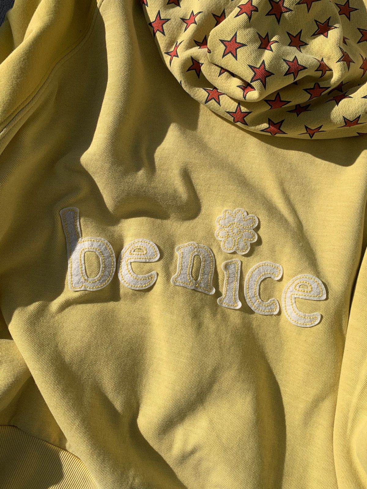 ERL ERL x SSENSE XX yellow “Be Nice” Hoodie Size US M / EU 48-50 / 2 - 12 Thumbnail
