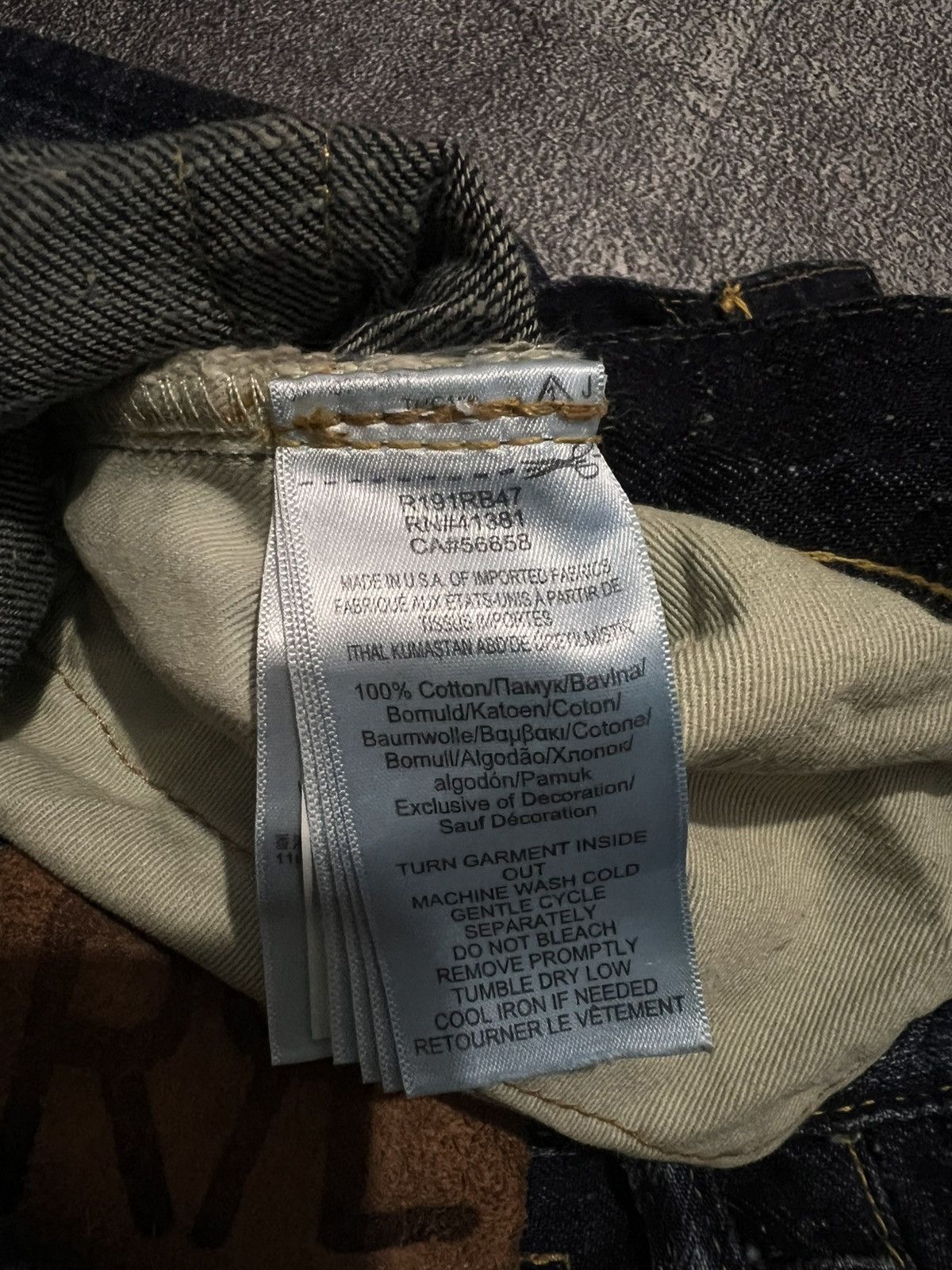 RRL Ralph Lauren Double RL Slim Fit Japan Woven Selvedge Denim Size US 30 / EU 46 - 12 Thumbnail