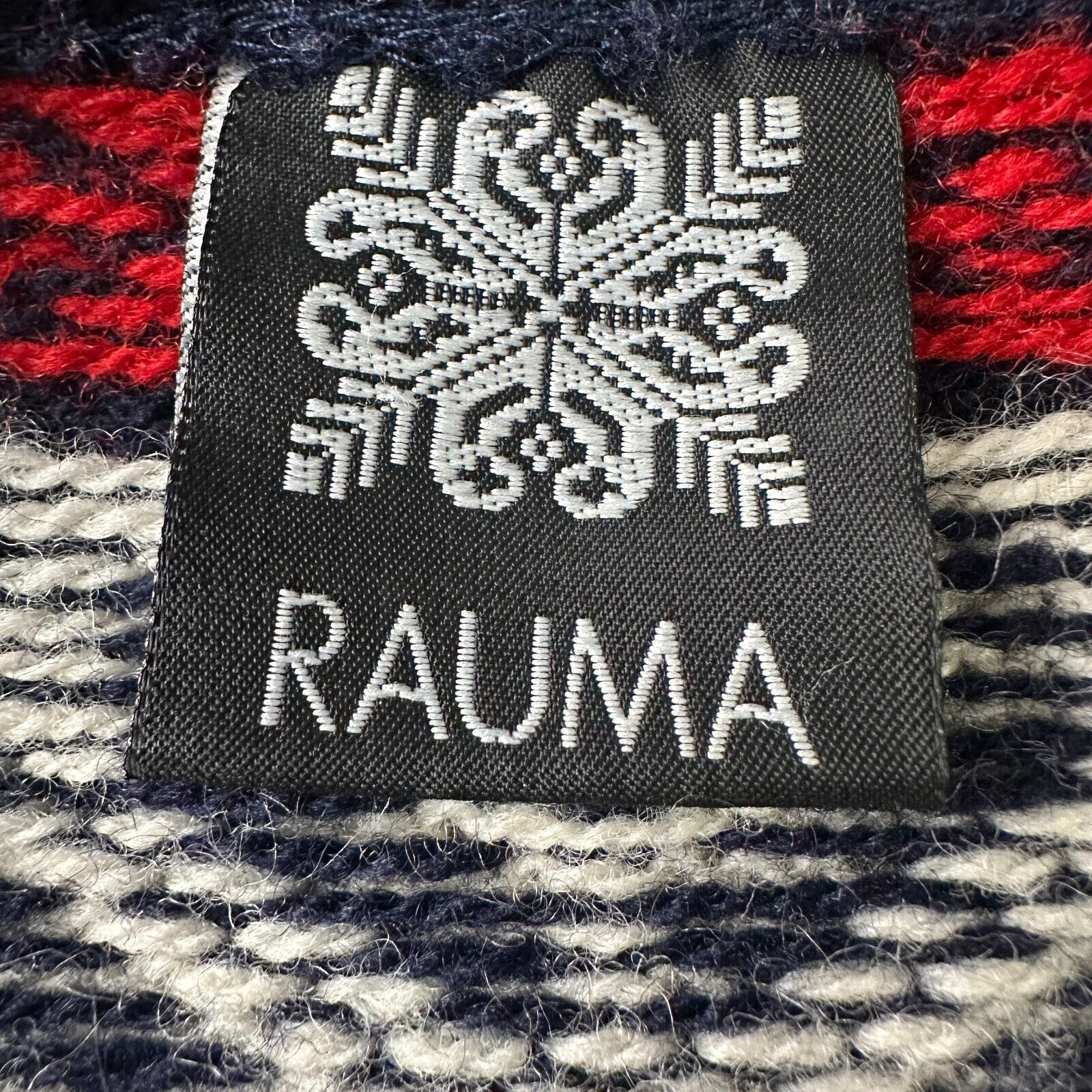 Other Vintage Rauma Cardigan Sweater Men's Medium Blue Red Wool Size US M / EU 48-50 / 2 - 4 Thumbnail